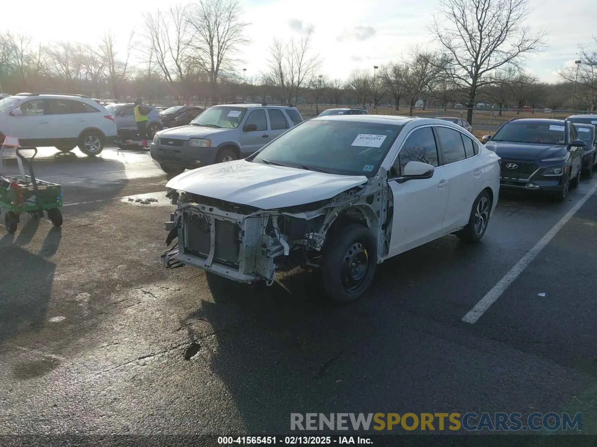 2 Photograph of a damaged car 4S3BWAE67L3034241 SUBARU LEGACY 2020