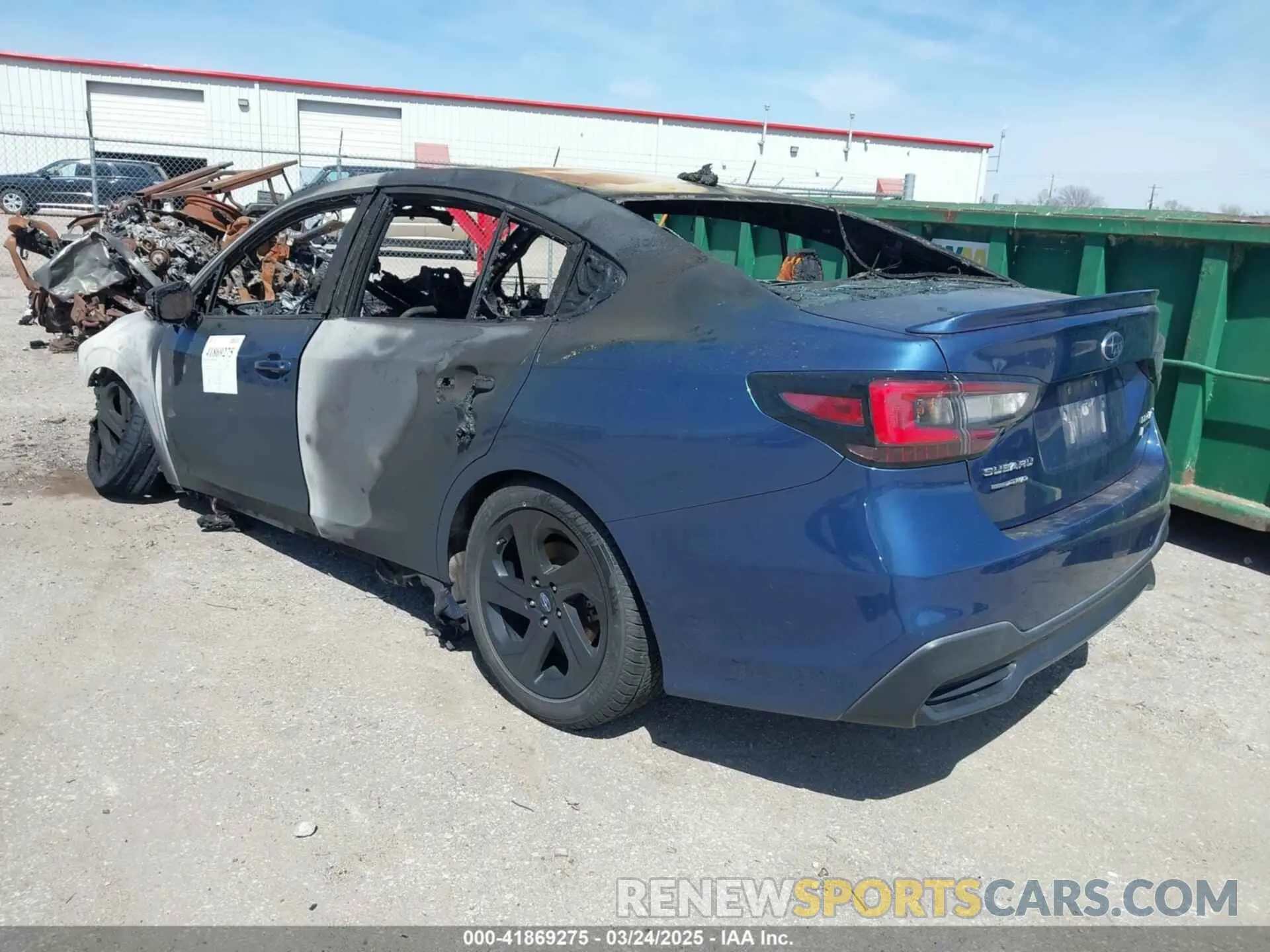 3 Фотография поврежденного автомобиля 4S3BWAF61L3013626 SUBARU LEGACY 2020