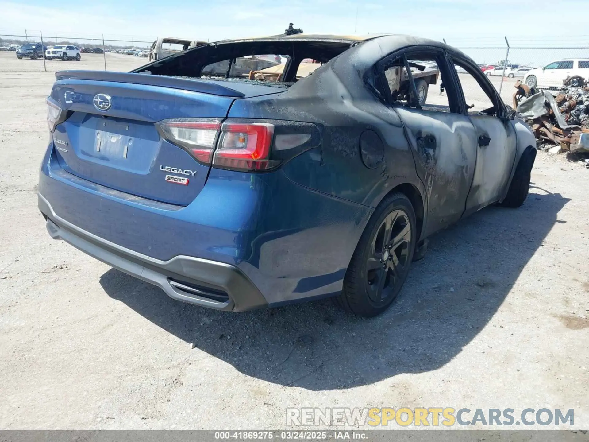 4 Фотография поврежденного автомобиля 4S3BWAF61L3013626 SUBARU LEGACY 2020