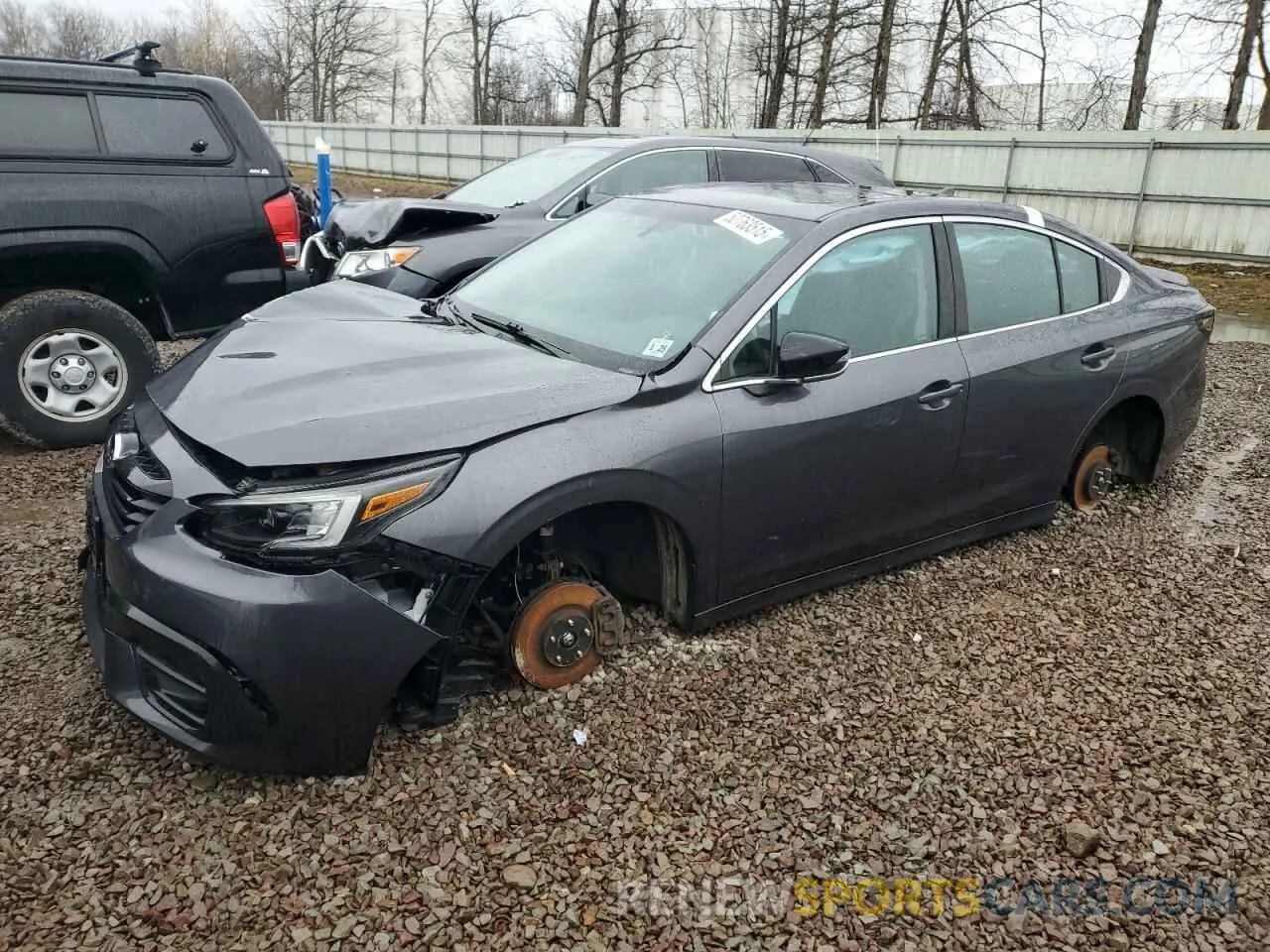 1 Photograph of a damaged car 4S3BWAG66L3015886 SUBARU LEGACY 2020