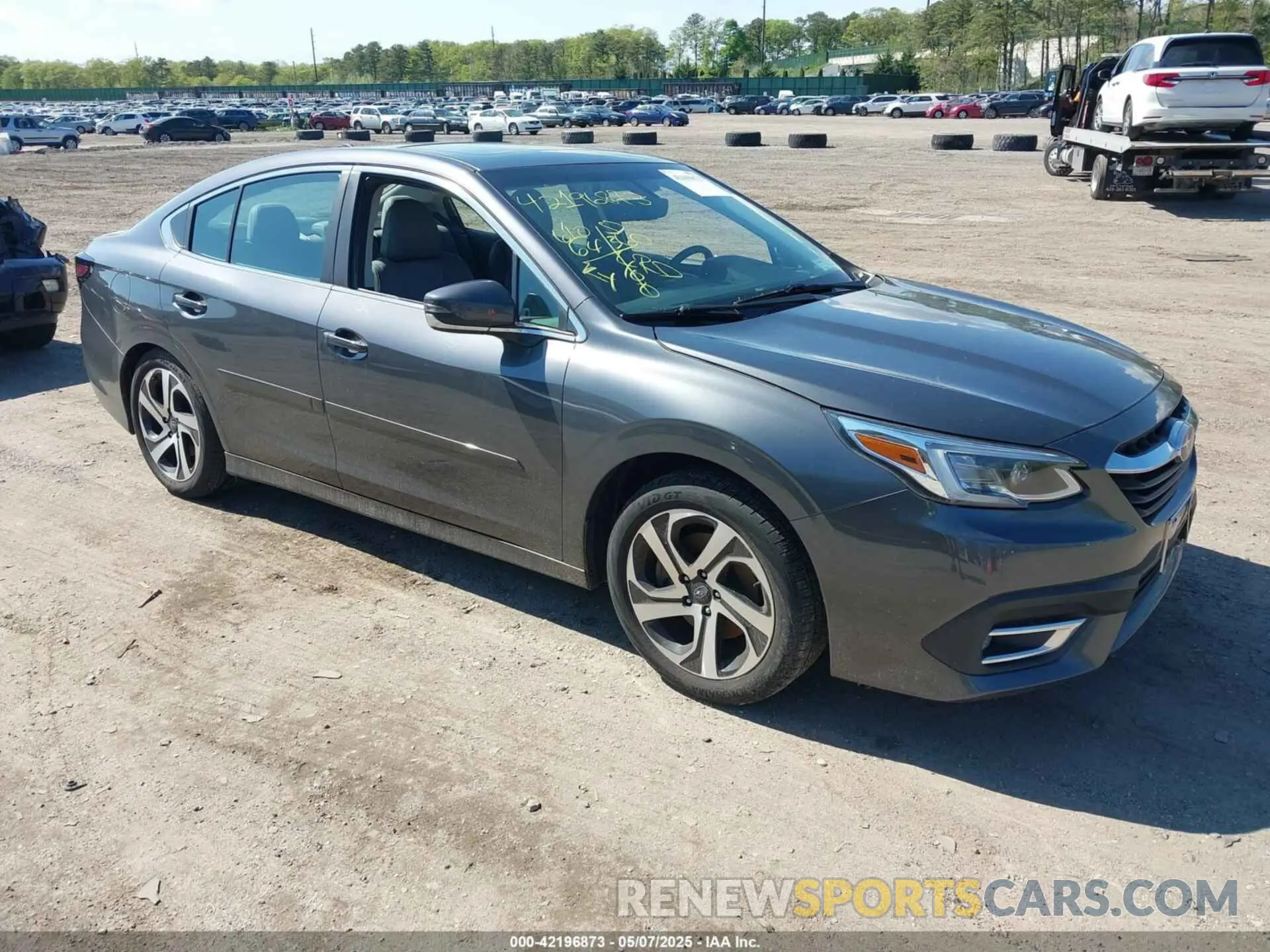 1 Photograph of a damaged car 4S3BWAN63L3033295 SUBARU LEGACY 2020