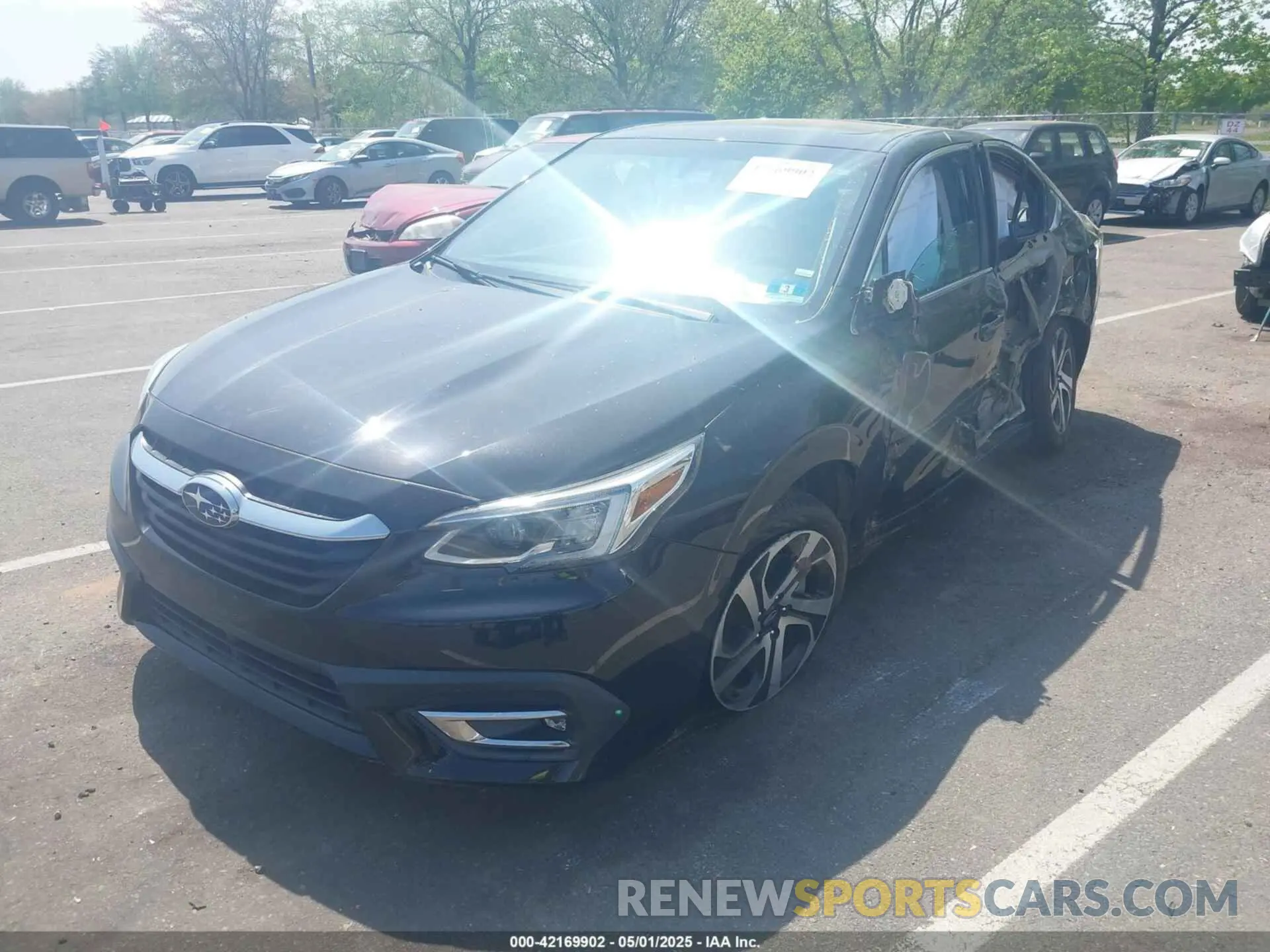 2 Photograph of a damaged car 4S3BWAN65L3019673 SUBARU LEGACY 2020