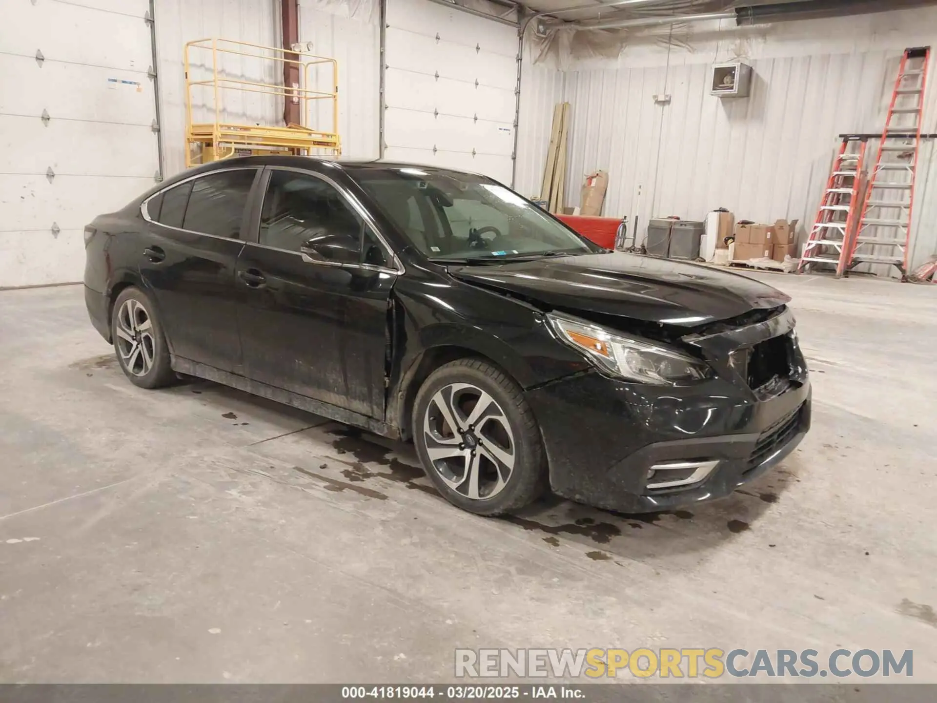 1 Photograph of a damaged car 4S3BWGN63L3034322 SUBARU LEGACY 2020