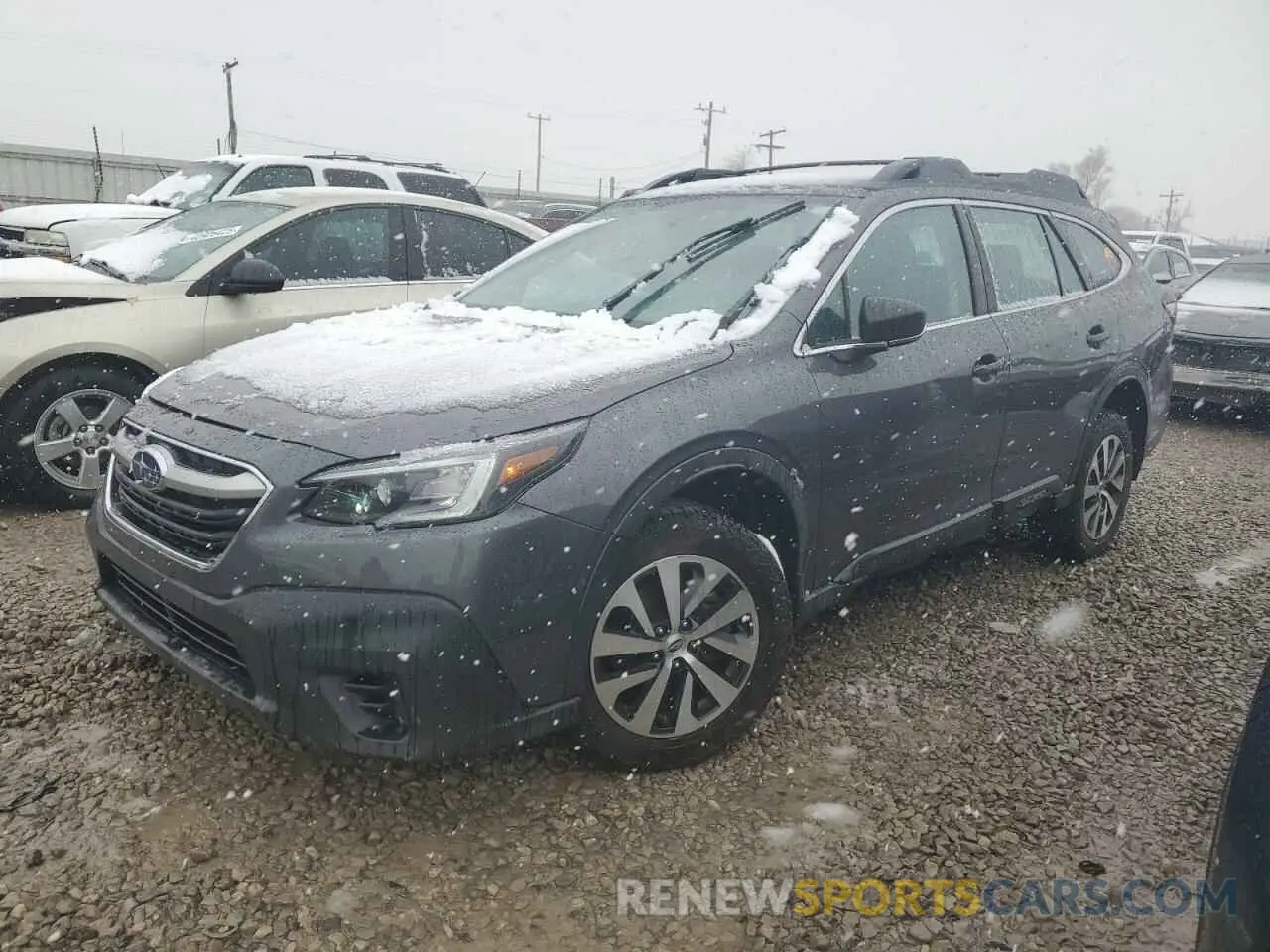 1 Photograph of a damaged car 4S4BTAAC4L3165952 SUBARU LEGACY 2020
