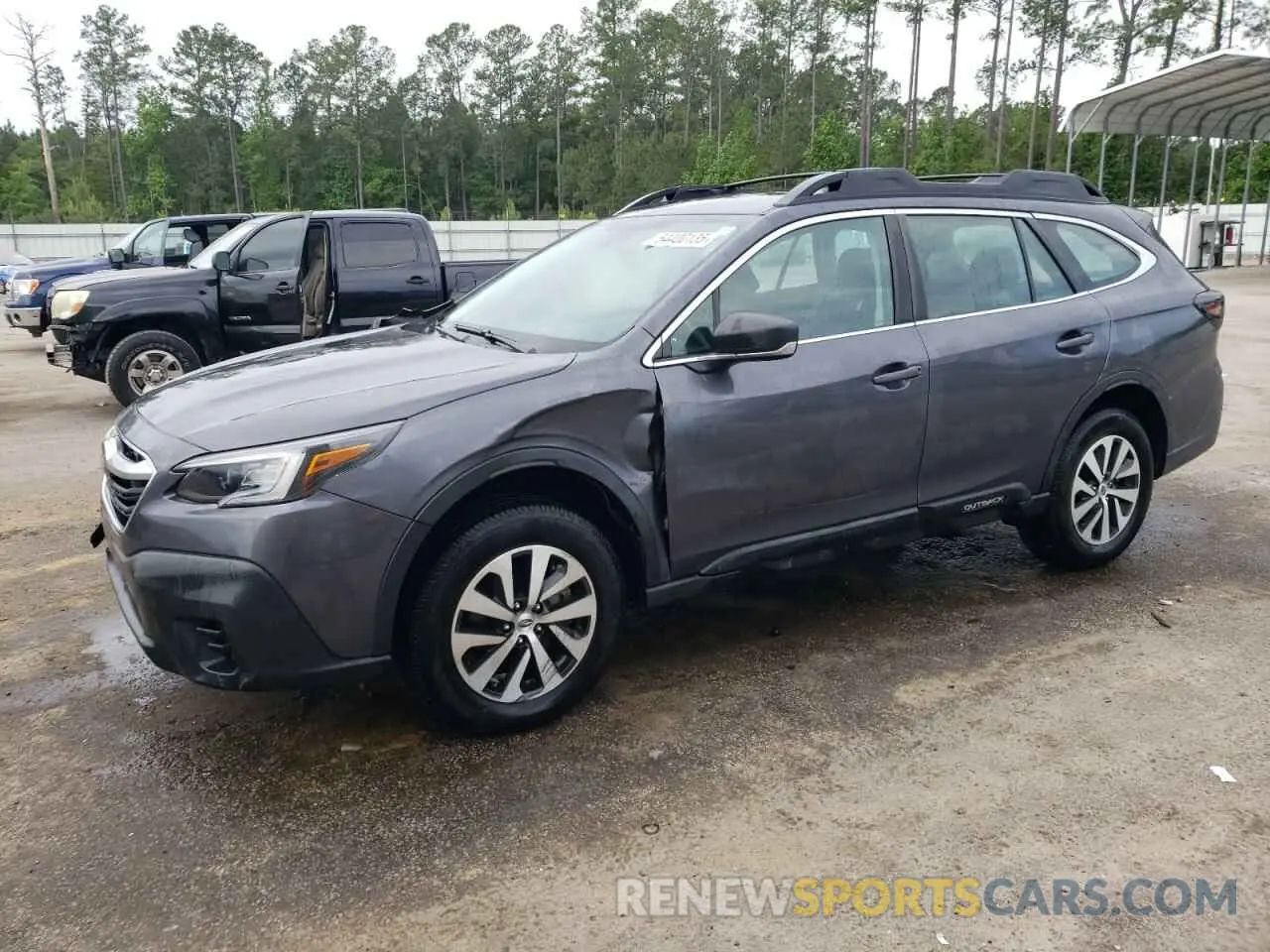 1 Photograph of a damaged car 4S4BTAAC4L3217810 SUBARU LEGACY 2020