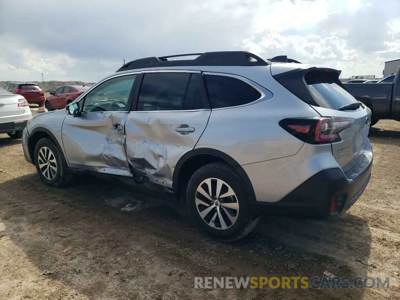 2 Фотография поврежденного автомобиля 4S4BTAAC7L3130032 SUBARU LEGACY 2020