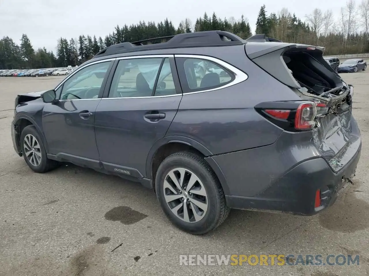 2 Фотография поврежденного автомобиля 4S4BTAAC8L3113417 SUBARU LEGACY 2020