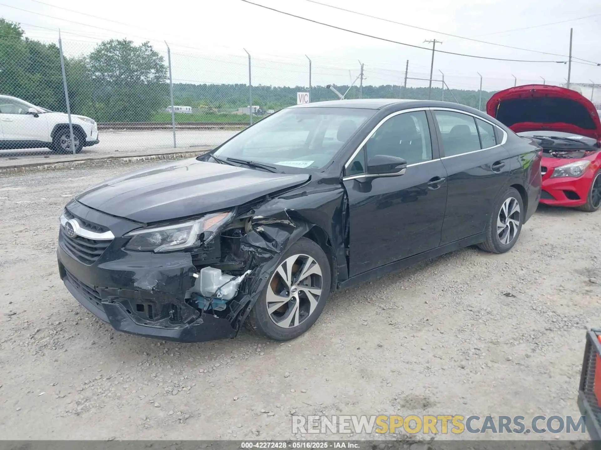 2 Фотография поврежденного автомобиля 4S3BWAD69M3019324 SUBARU LEGACY 2021