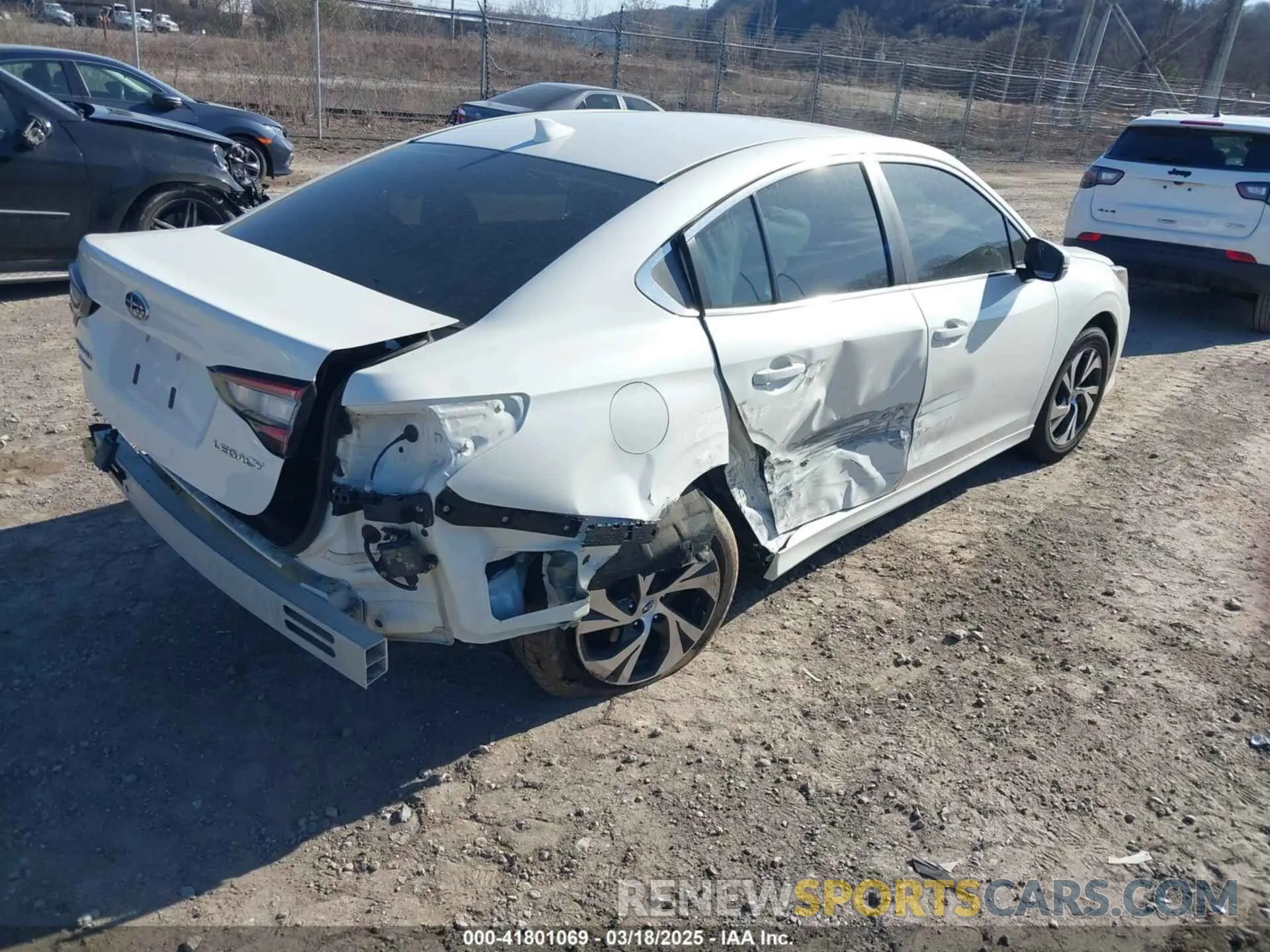 4 Фотография поврежденного автомобиля 4S3BWAD6XM3005206 SUBARU LEGACY 2021