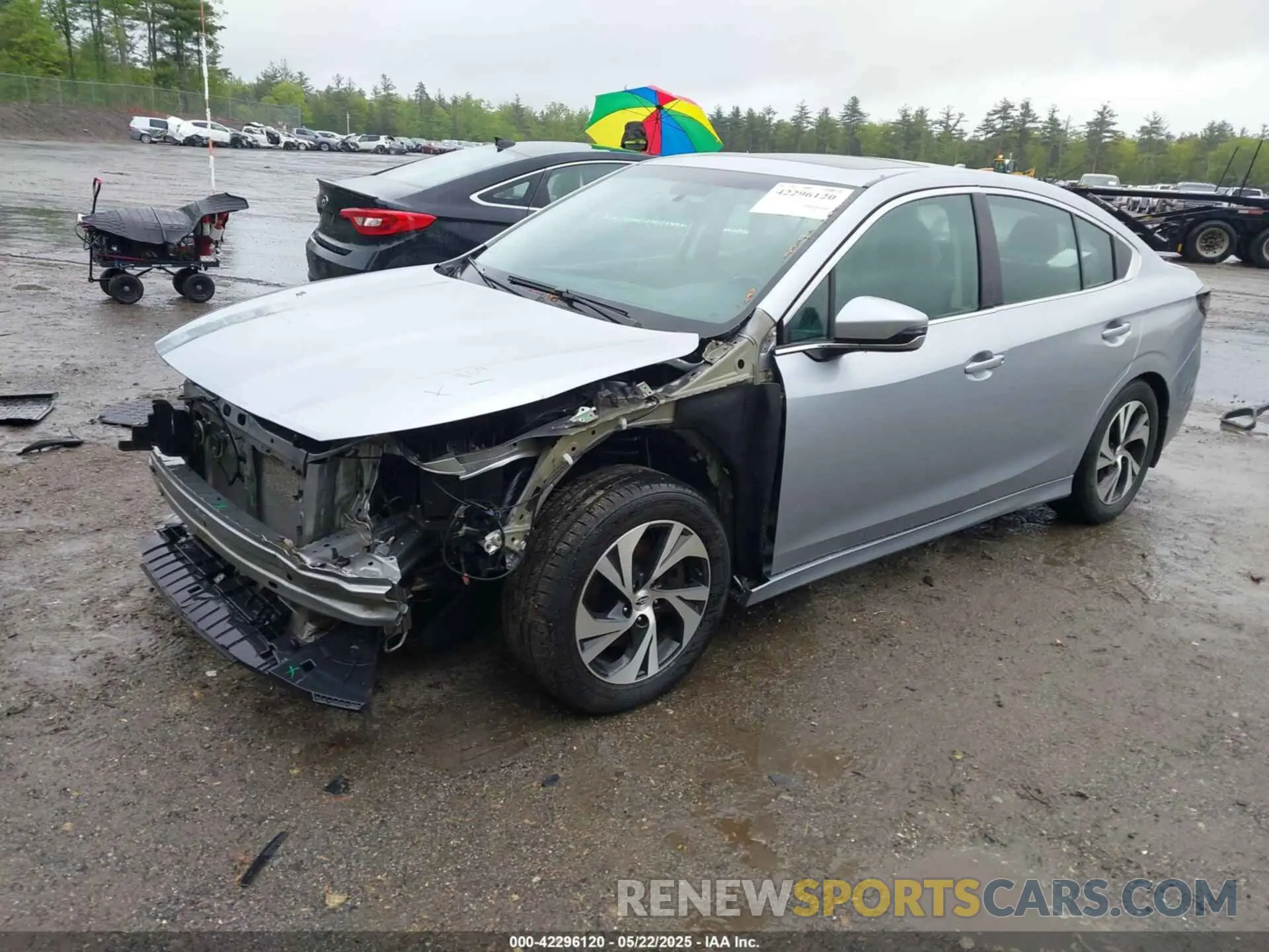 2 Photograph of a damaged car 4S3BWAF61M3020223 SUBARU LEGACY 2021
