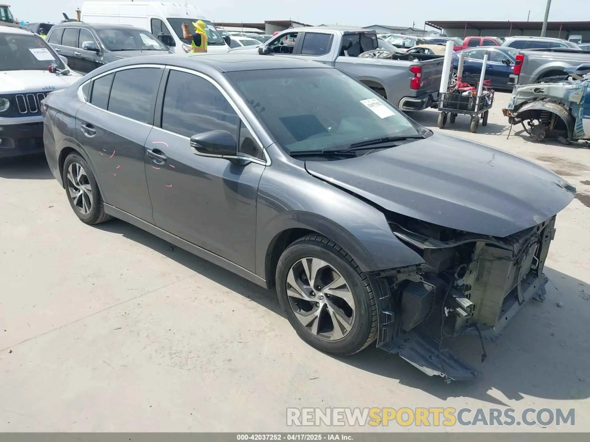 1 Фотография поврежденного автомобиля 4S3BWAF63M3006016 SUBARU LEGACY 2021