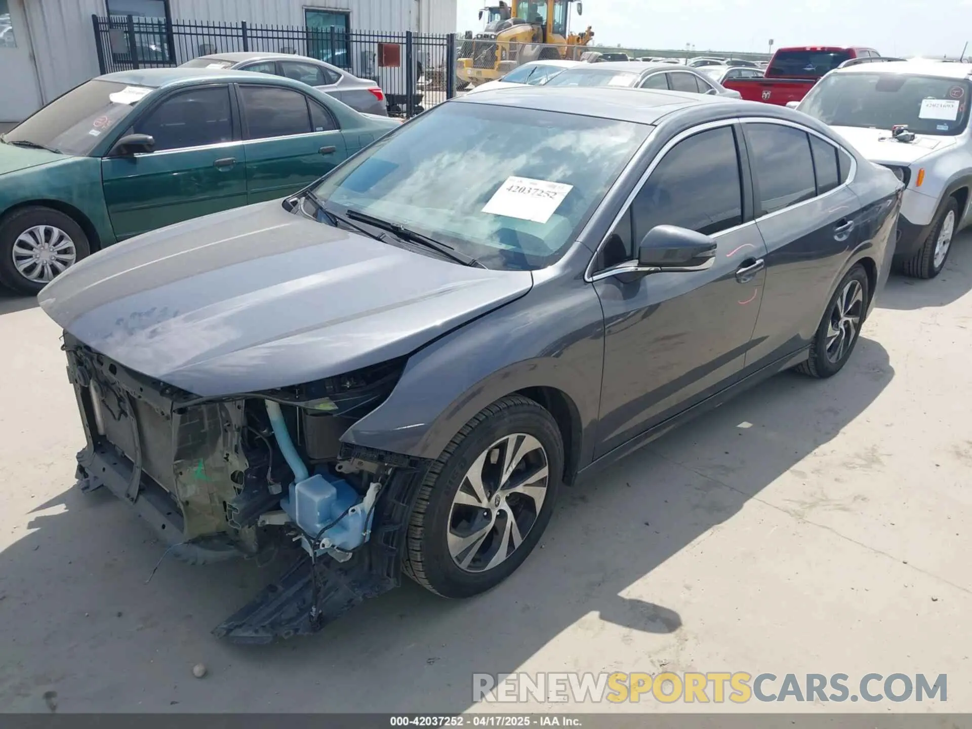 2 Фотография поврежденного автомобиля 4S3BWAF63M3006016 SUBARU LEGACY 2021