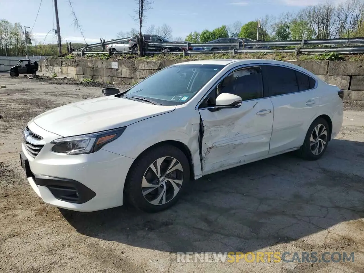 1 Photograph of a damaged car 4S3BWAF6XM3020107 SUBARU LEGACY 2021