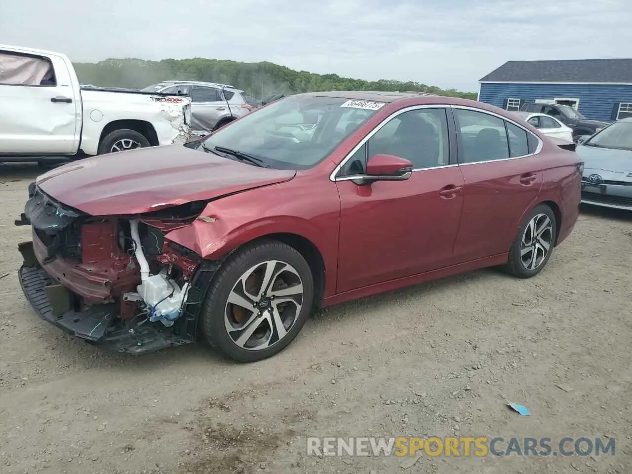 1 Фотография поврежденного автомобиля 4S3BWGN69M3015758 SUBARU LEGACY 2021