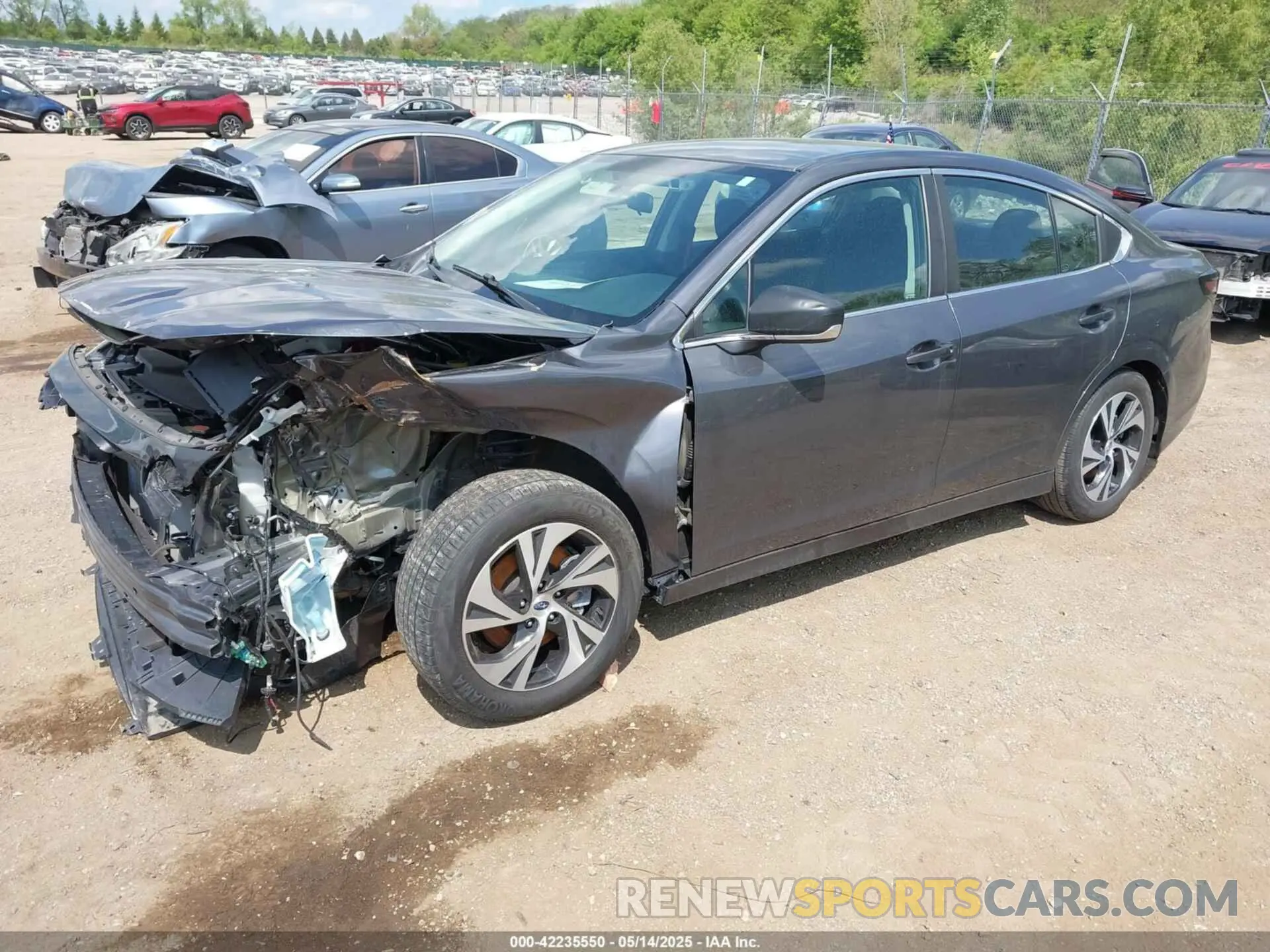 2 Photograph of a damaged car 4S3BWAB60N3012220 SUBARU LEGACY 2022