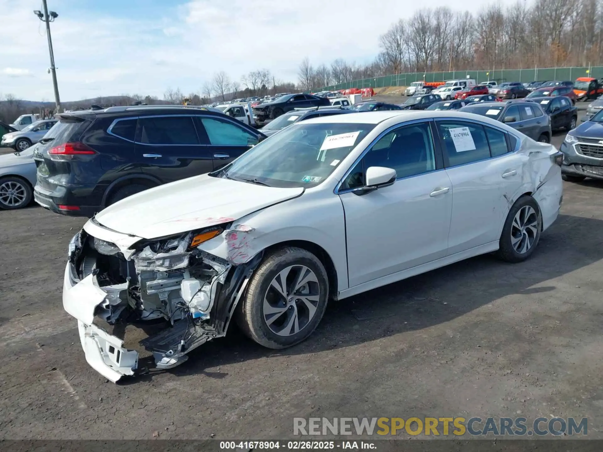 2 Фотография поврежденного автомобиля 4S3BWAD60N3028415 SUBARU LEGACY 2022