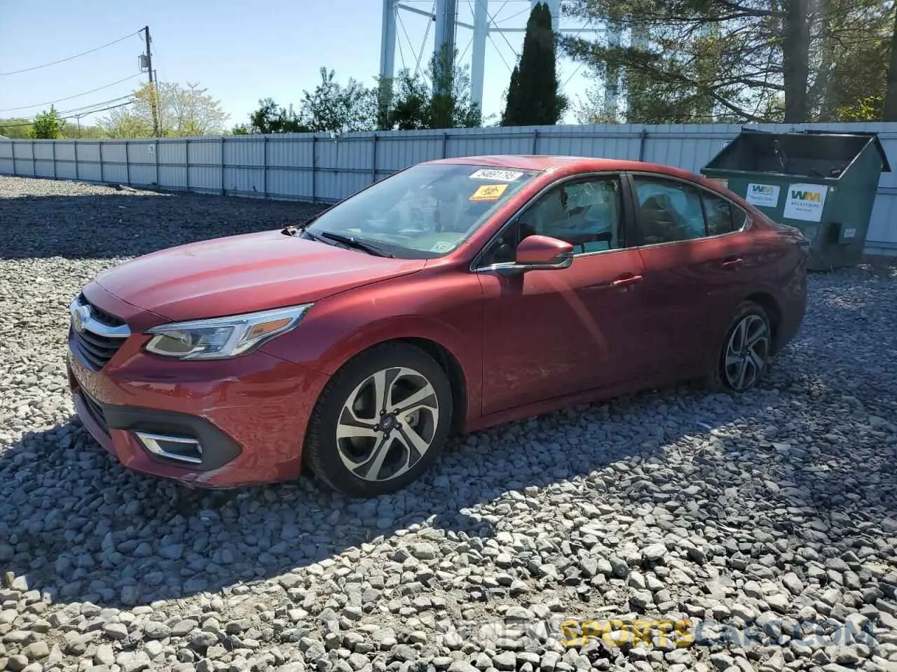 1 Photograph of a damaged car 4S3BWAM64N3003873 SUBARU LEGACY 2022