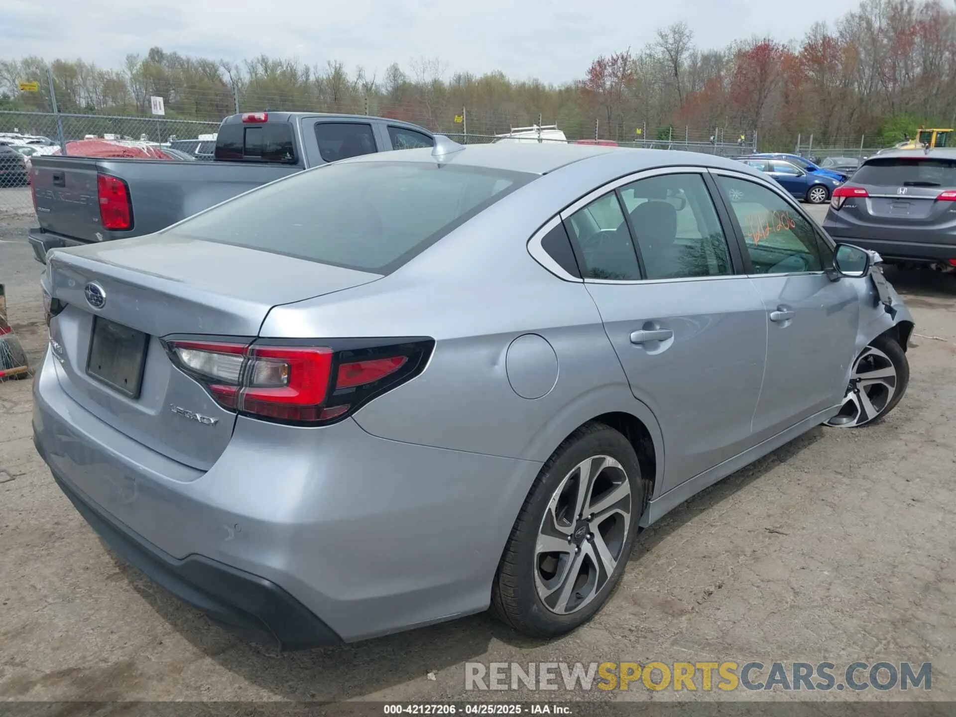 4 Фотография поврежденного автомобиля 4S3BWAN6XN3025875 SUBARU LEGACY 2022