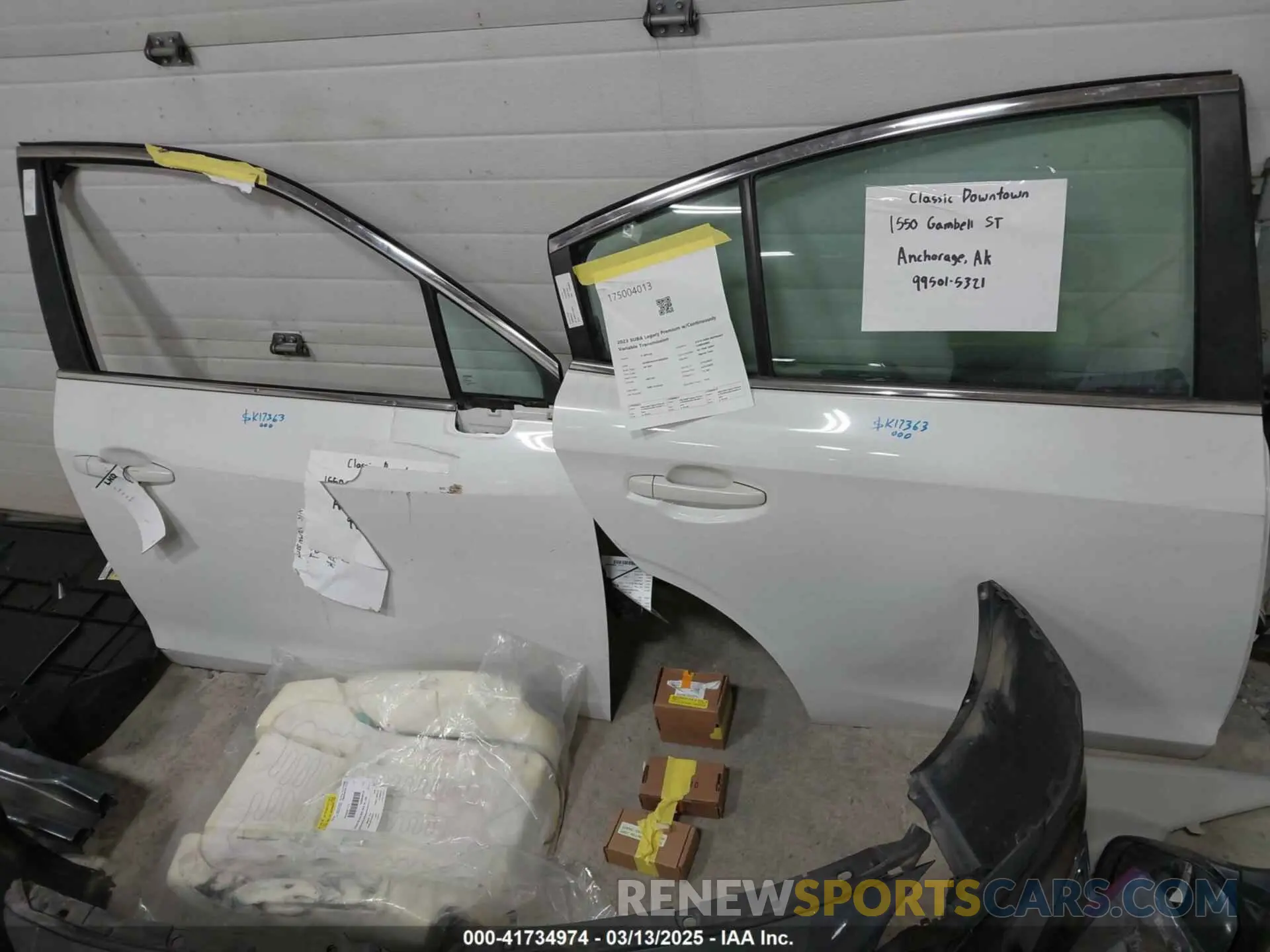 19 Photograph of a damaged car 4S3BWAF65P3005065 SUBARU LEGACY 2023