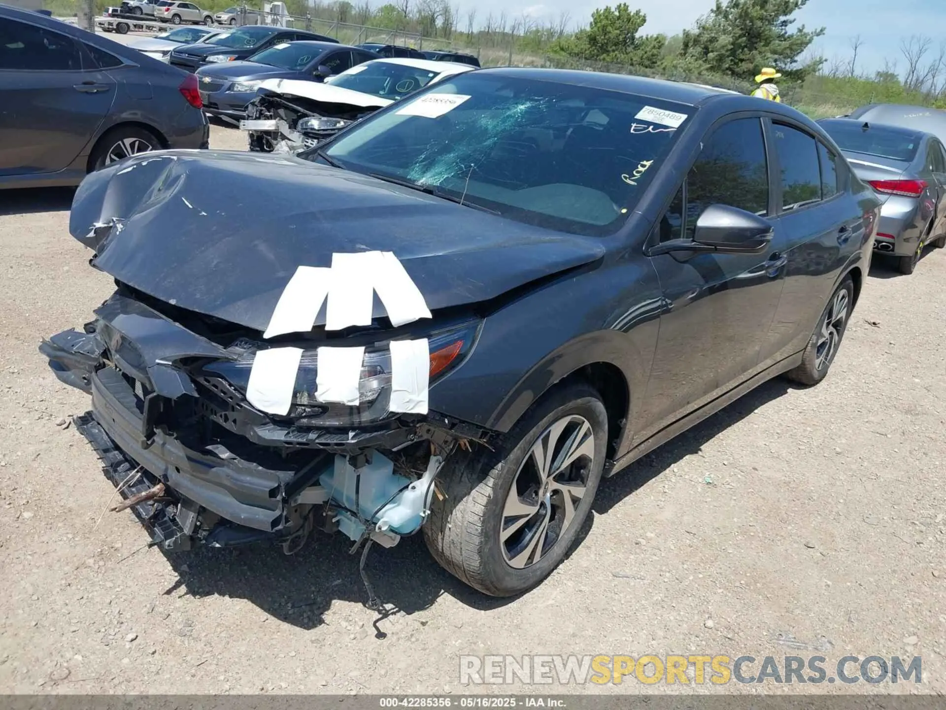 2 Фотография поврежденного автомобиля 4S3BWAC66R3019581 SUBARU LEGACY 2024