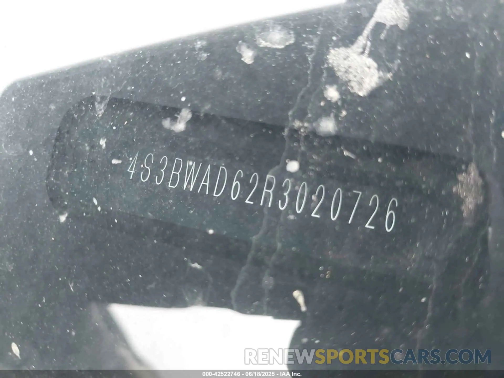 9 Photograph of a damaged car 4S3BWAD62R3020726 SUBARU LEGACY 2024