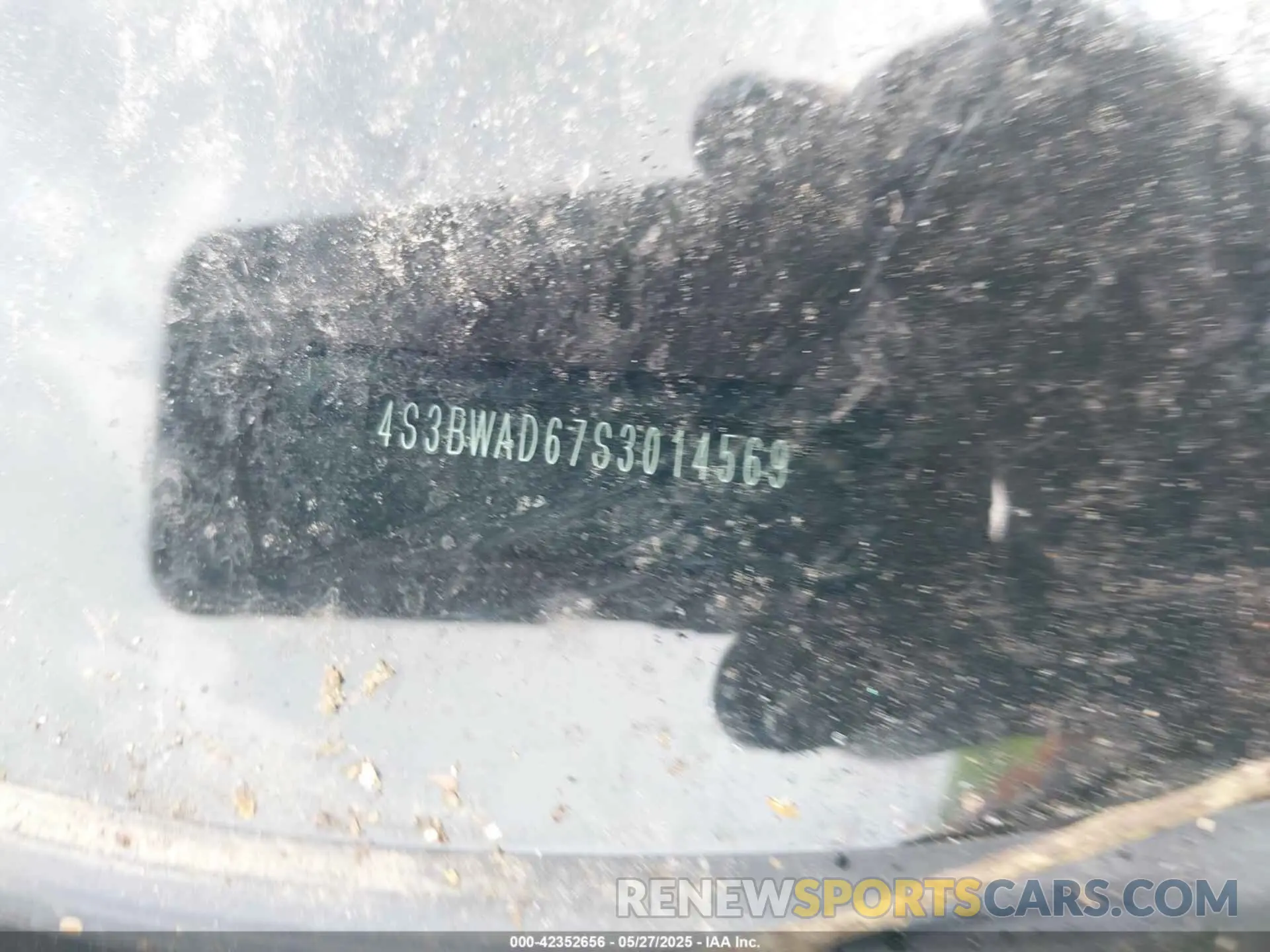 9 Photograph of a damaged car 4S3BWAD67S3014569 SUBARU LEGACY 2025