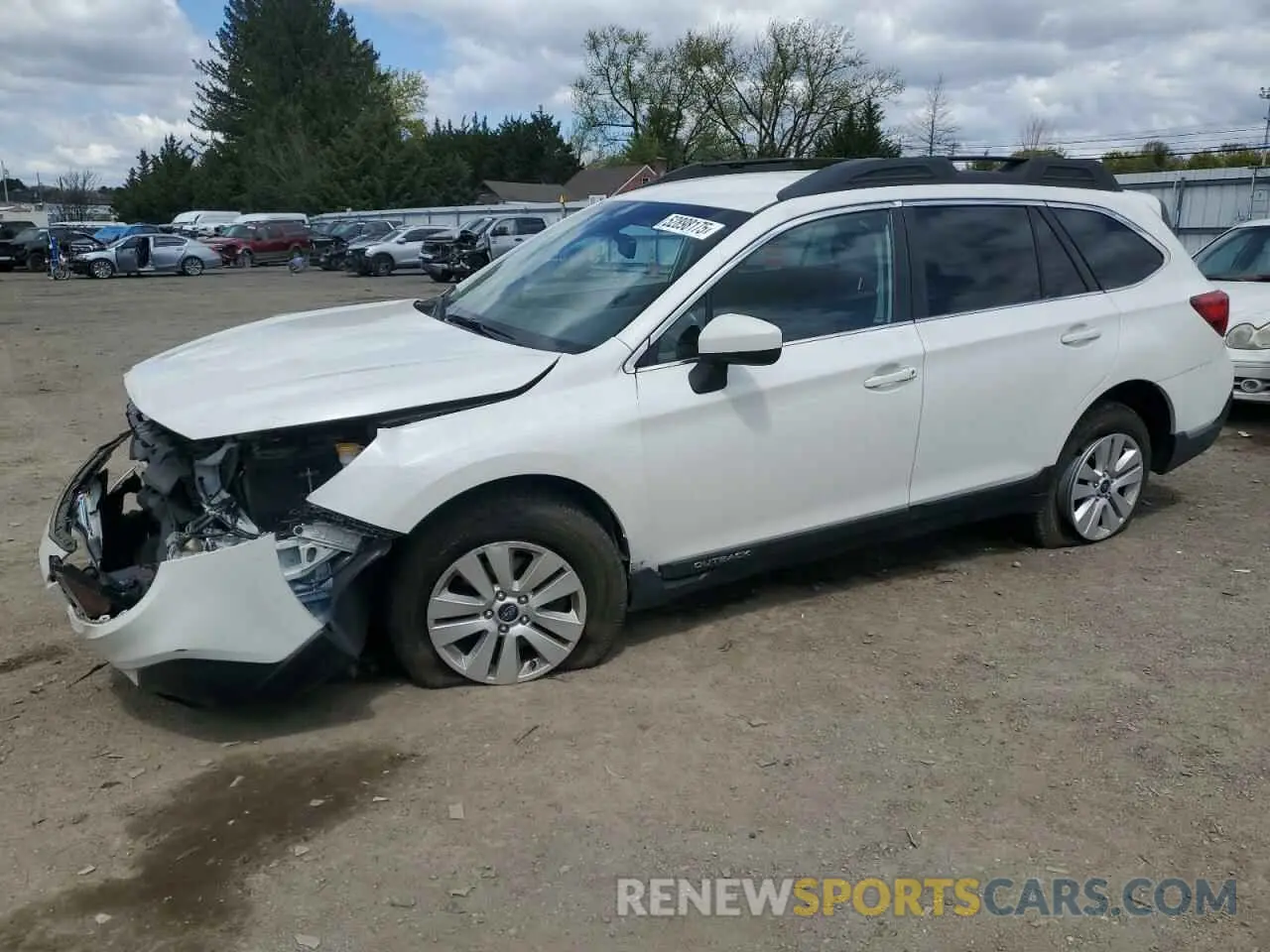 1 Photograph of a damaged car 4S4BSAFC0K3249082 SUBARU OUTBACK 2019