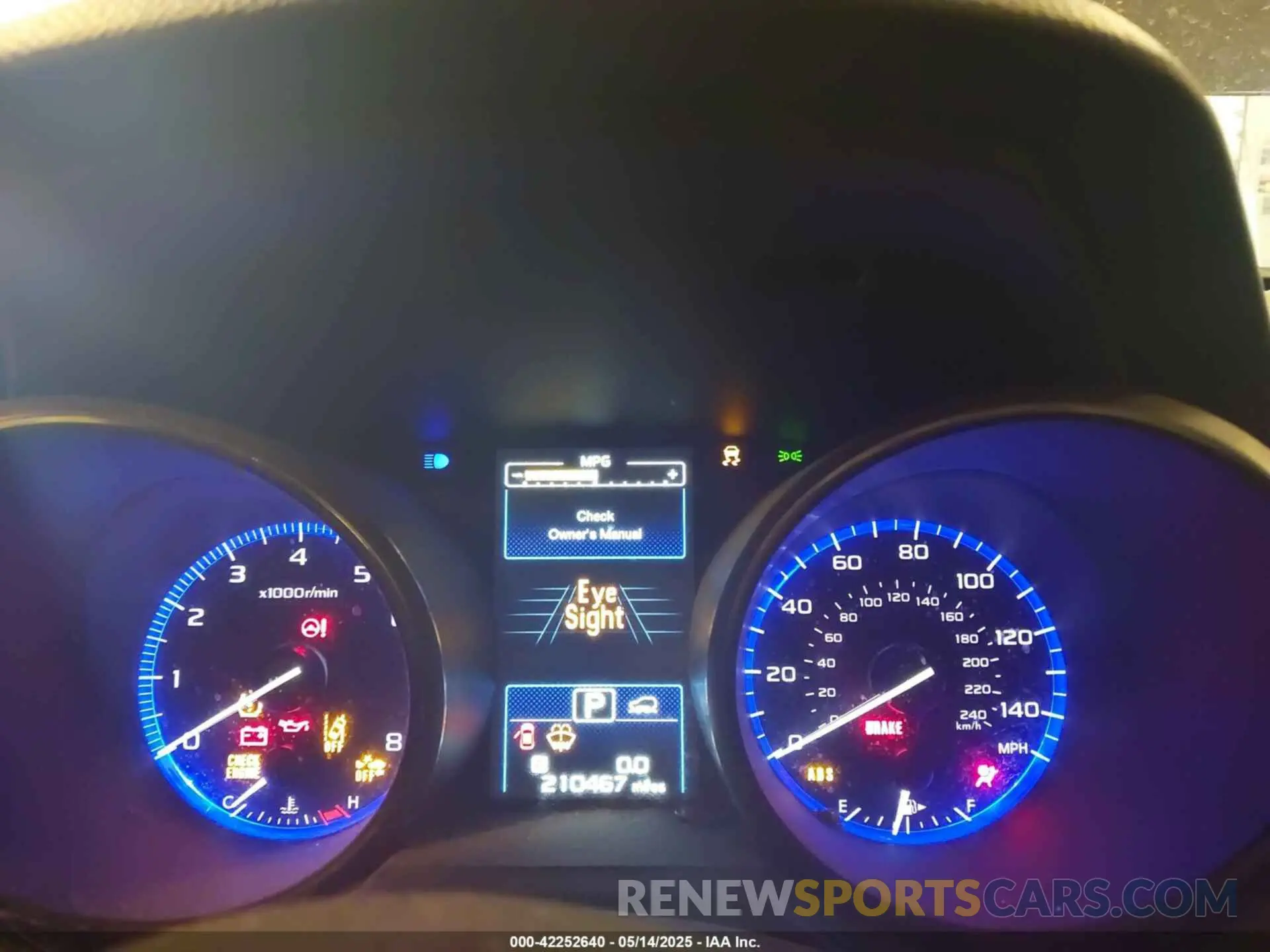 7 Photograph of a damaged car 4S4BSAFC4K3217719 SUBARU OUTBACK 2019