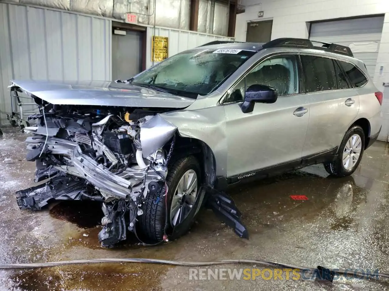 1 Photograph of a damaged car 4S4BSAFC7K3273282 SUBARU OUTBACK 2019