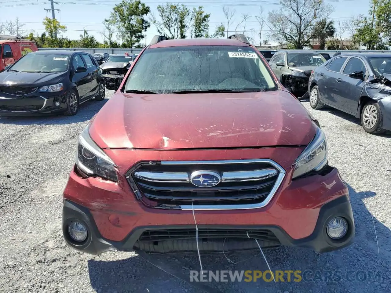 5 Photograph of a damaged car 4S4BSAFC8K3226391 SUBARU OUTBACK 2019