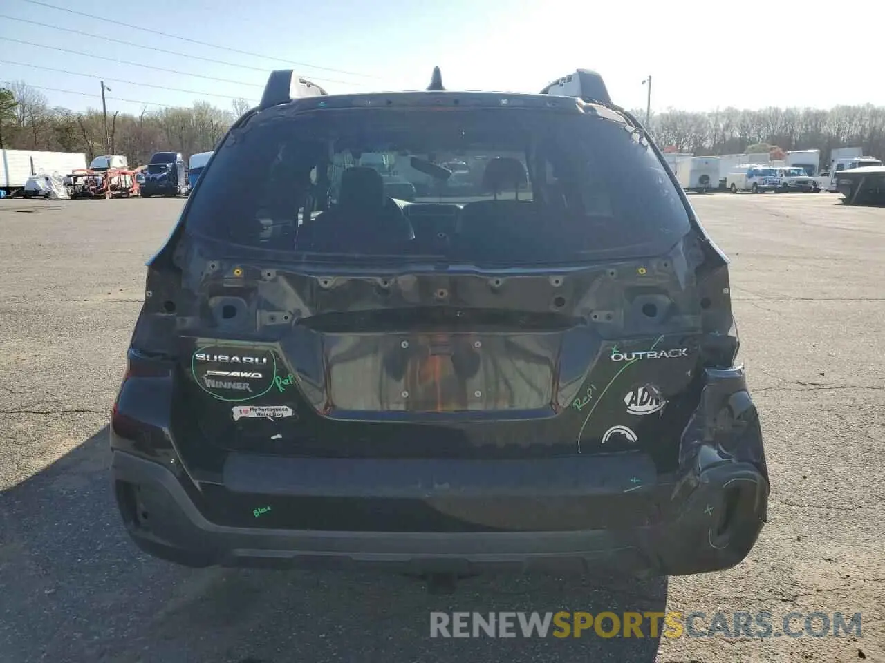 6 Photograph of a damaged car 4S4BSAHC2K3256807 SUBARU OUTBACK 2019