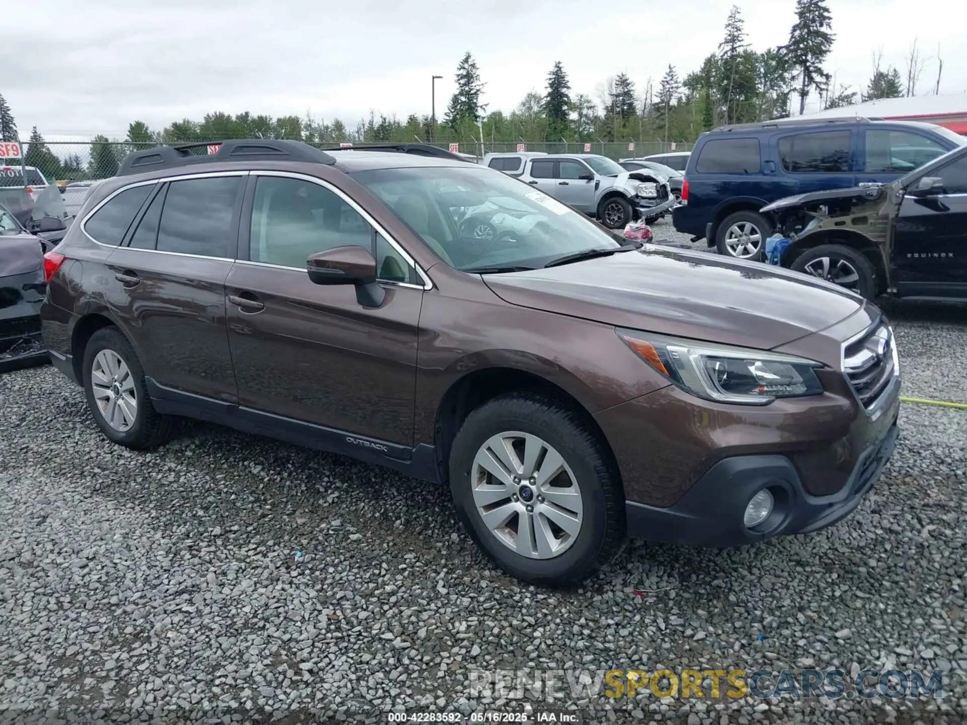 1 Photograph of a damaged car 4S4BSAHC6K3299367 SUBARU OUTBACK 2019