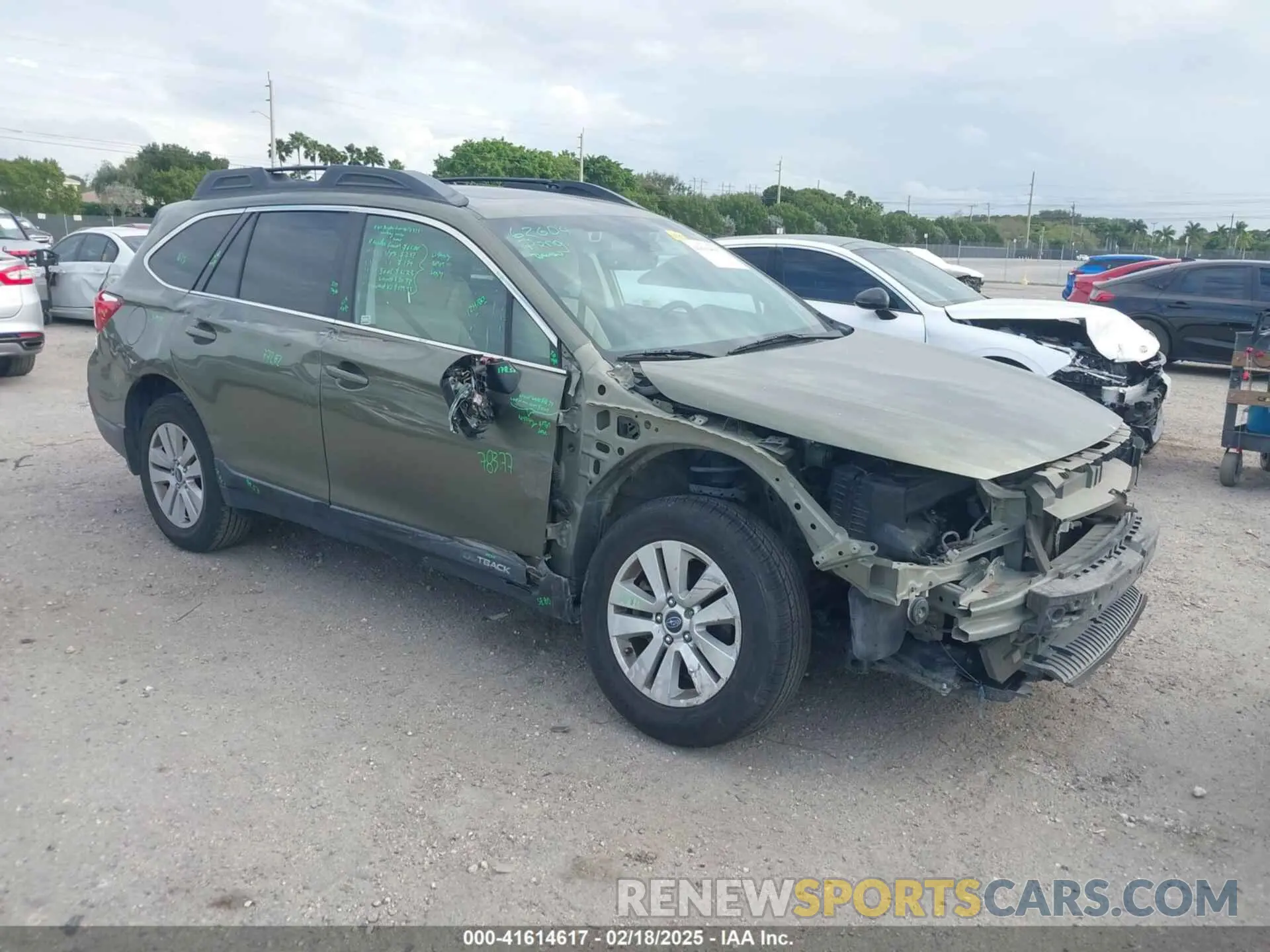 1 Photograph of a damaged car 4S4BSAHC7K3377056 SUBARU OUTBACK 2019