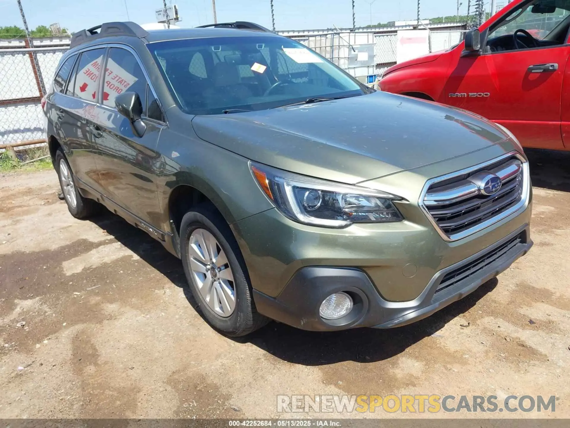 1 Photograph of a damaged car 4S4BSAHC8K3319392 SUBARU OUTBACK 2019