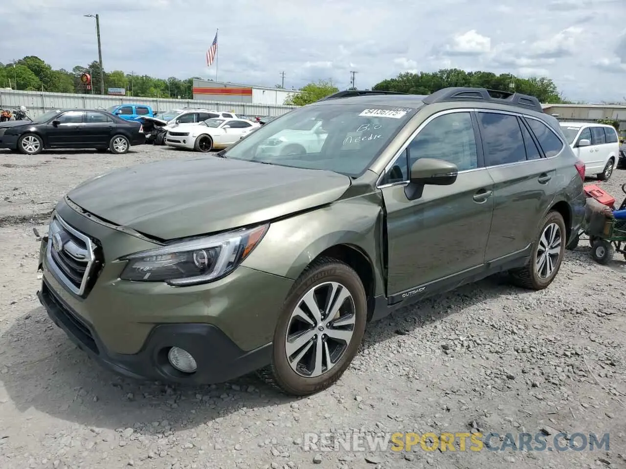 1 Photograph of a damaged car 4S4BSANC0K3323909 SUBARU OUTBACK 2019