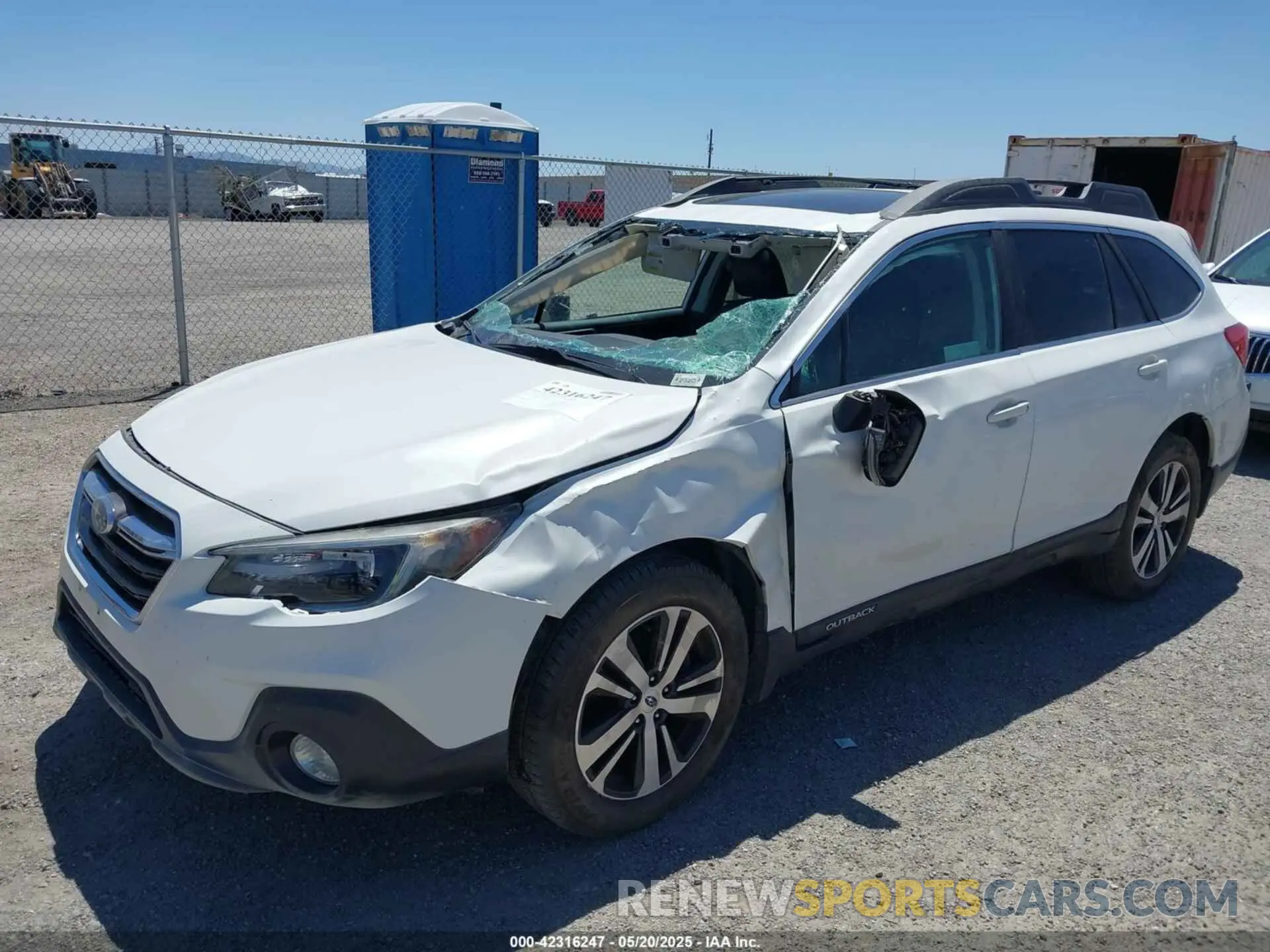 2 Photograph of a damaged car 4S4BSANC1K3225102 SUBARU OUTBACK 2019