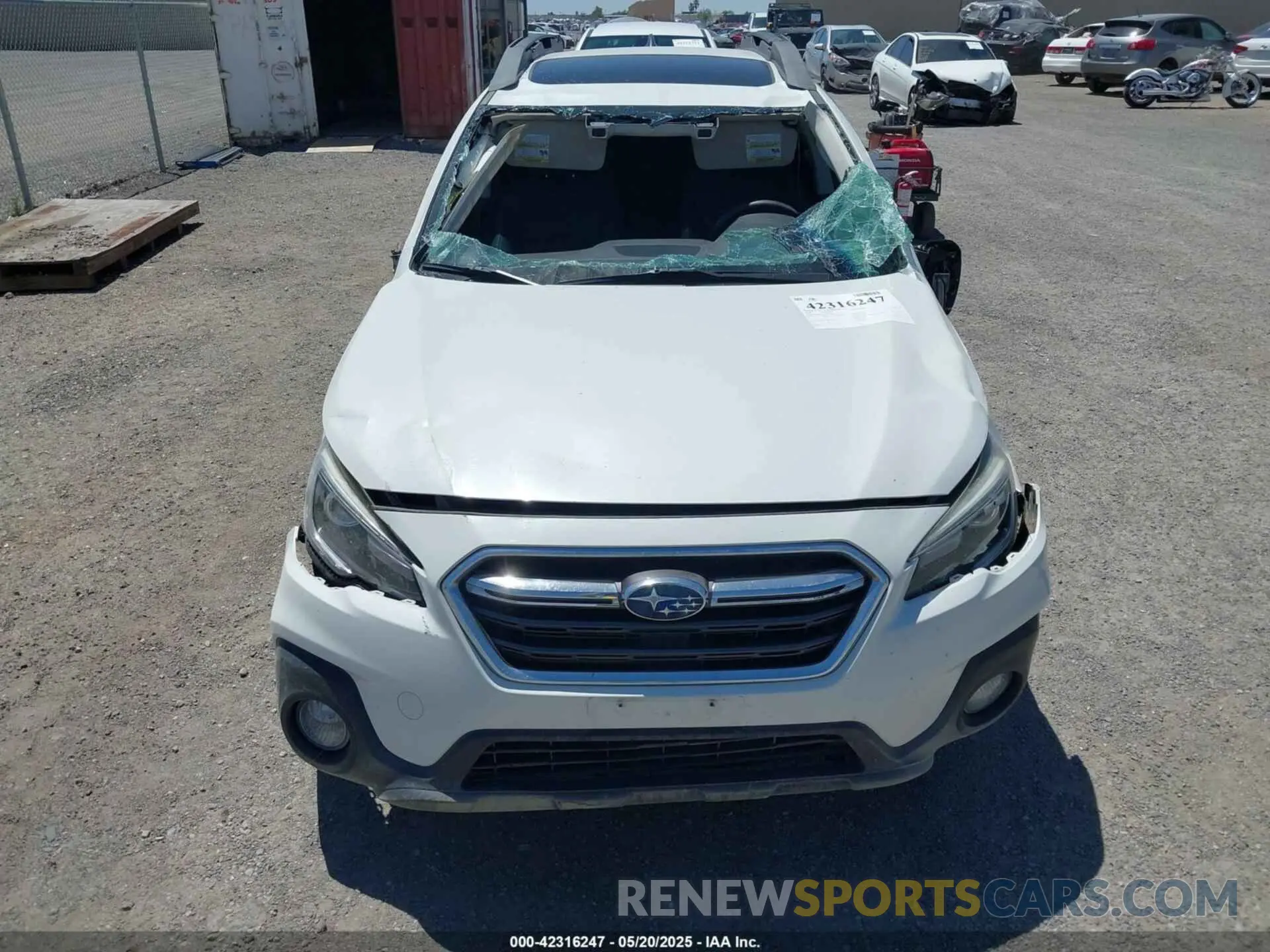 6 Photograph of a damaged car 4S4BSANC1K3225102 SUBARU OUTBACK 2019