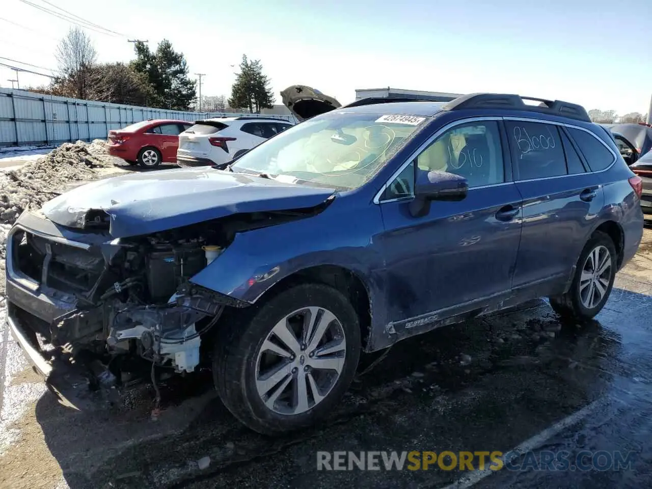 1 Photograph of a damaged car 4S4BSANC1K3349564 SUBARU OUTBACK 2019