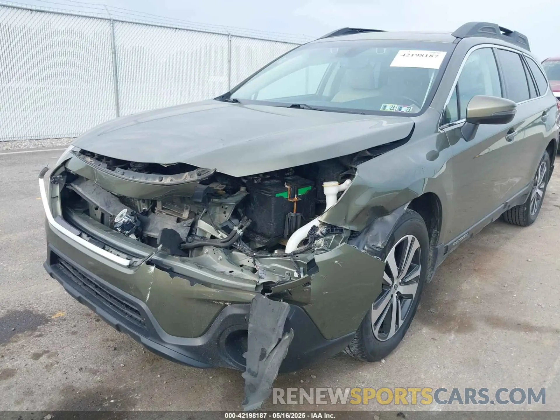 6 Photograph of a damaged car 4S4BSANC2K3276219 SUBARU OUTBACK 2019