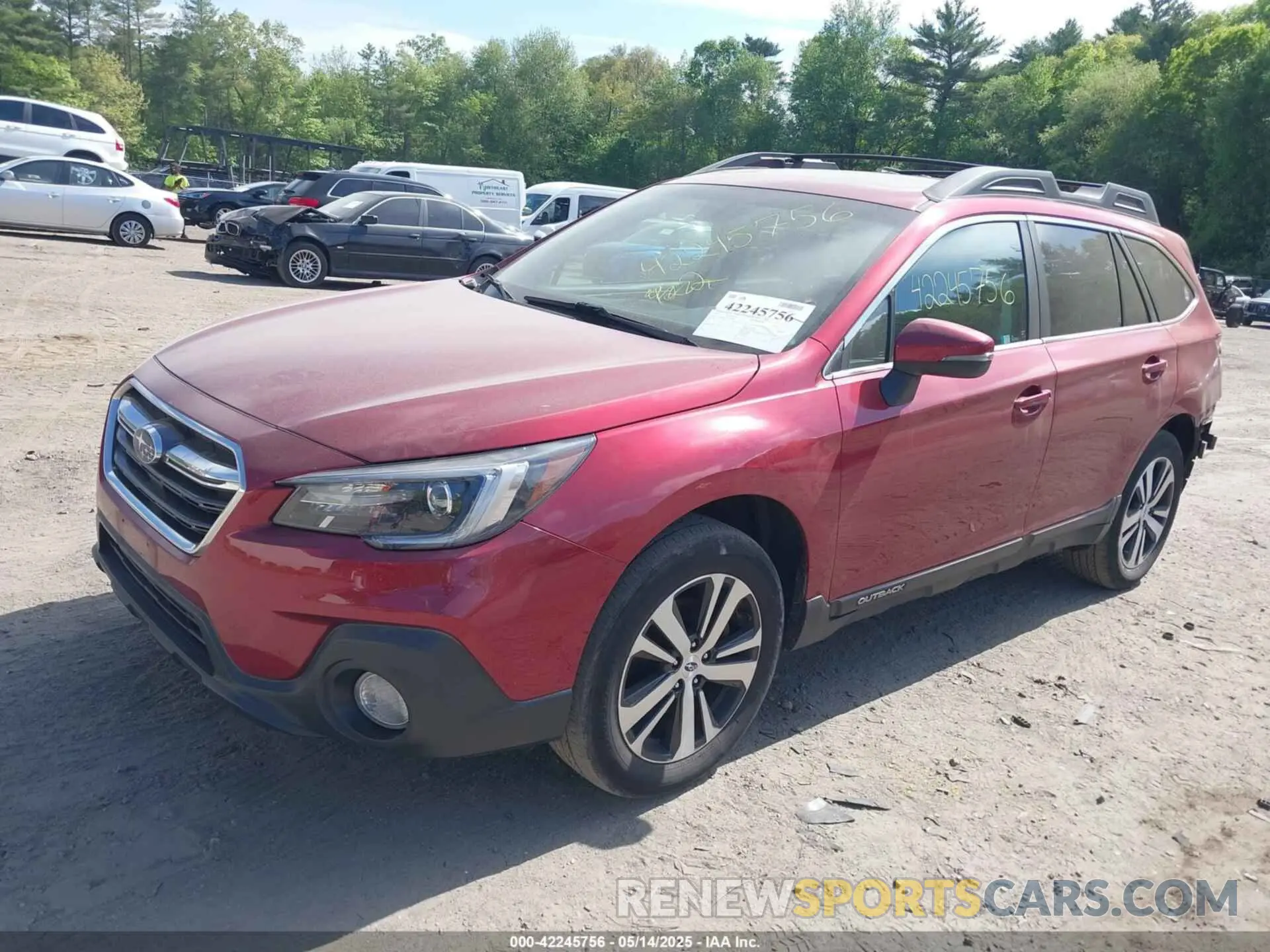 2 Photograph of a damaged car 4S4BSANC3K3395882 SUBARU OUTBACK 2019