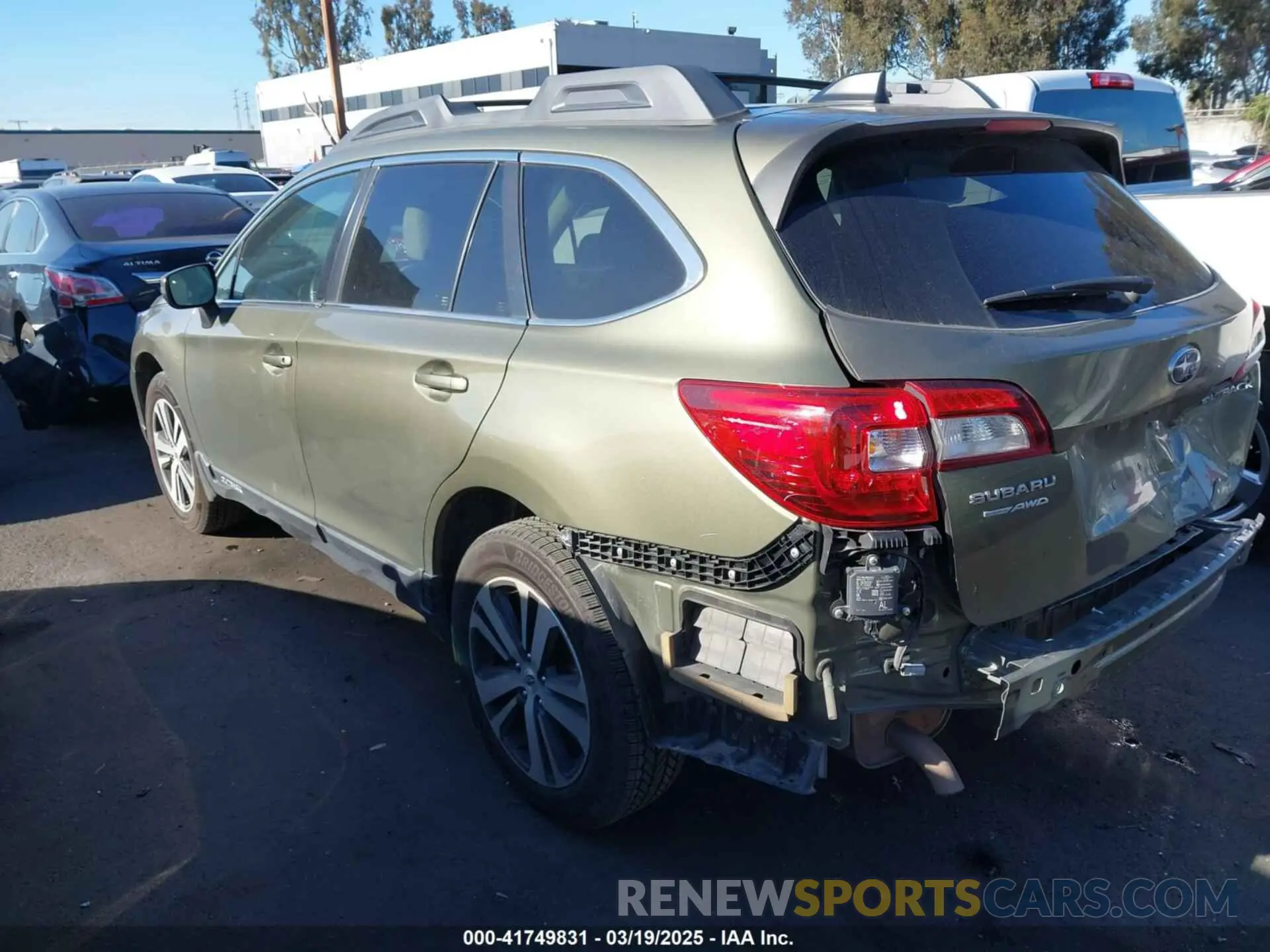 3 Photograph of a damaged car 4S4BSANC5K3215771 SUBARU OUTBACK 2019