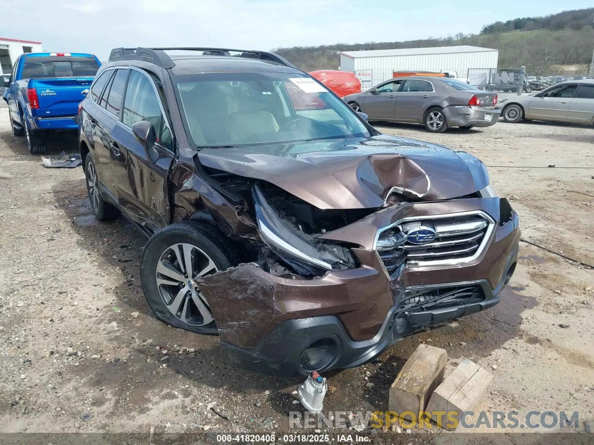 1 Photograph of a damaged car 4S4BSANC7K3249727 SUBARU OUTBACK 2019