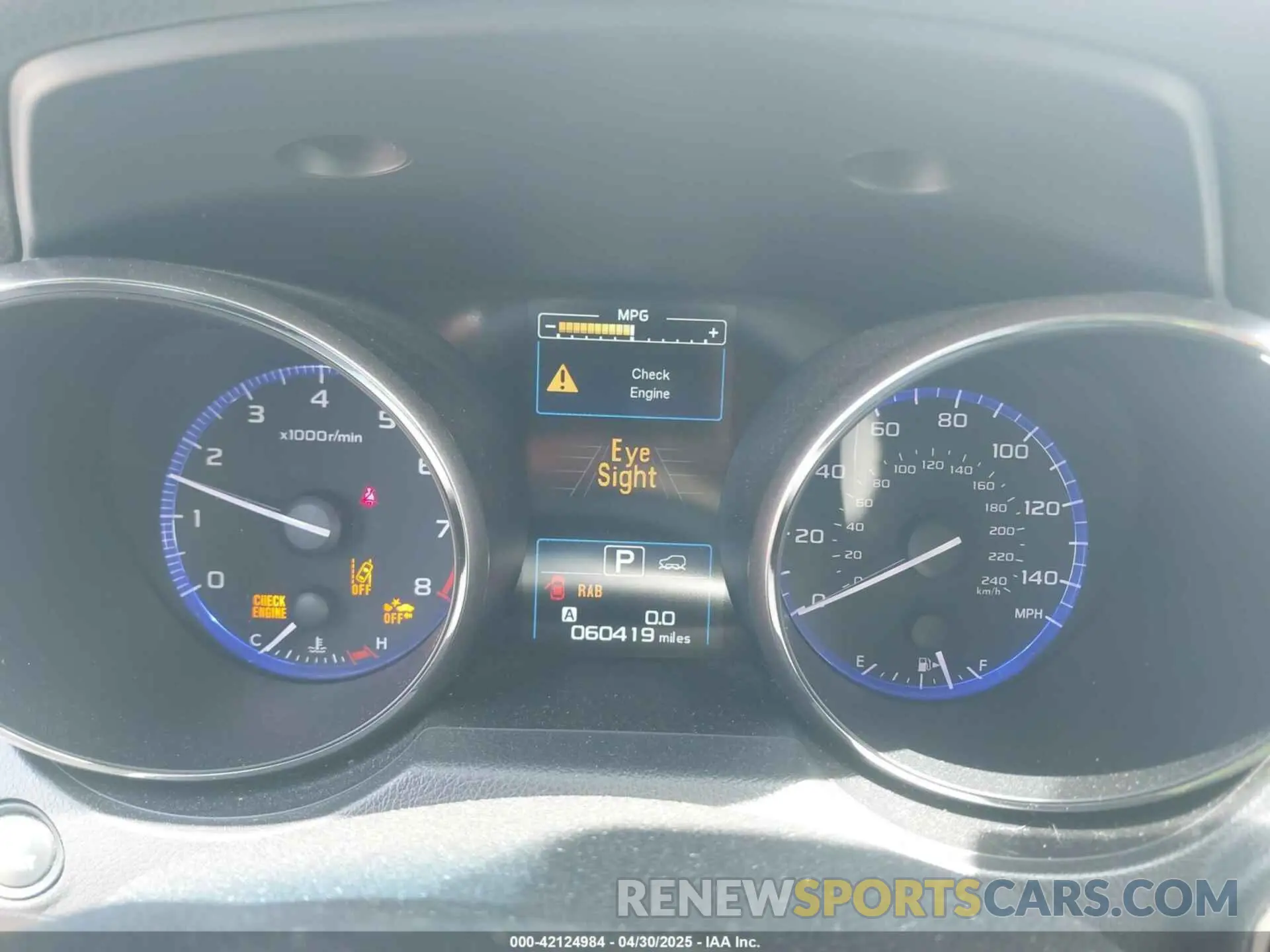 7 Photograph of a damaged car 4S4BSANC7K3335653 SUBARU OUTBACK 2019