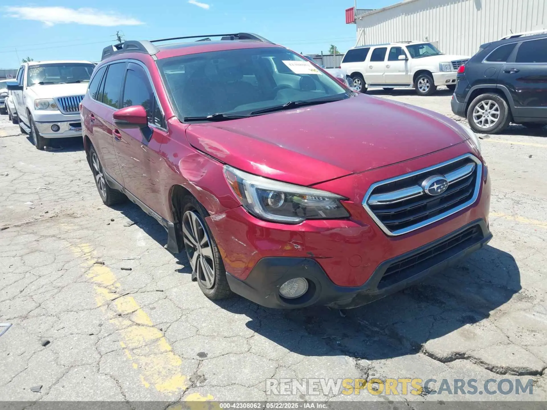 1 Photograph of a damaged car 4S4BSENC3K3228364 SUBARU OUTBACK 2019