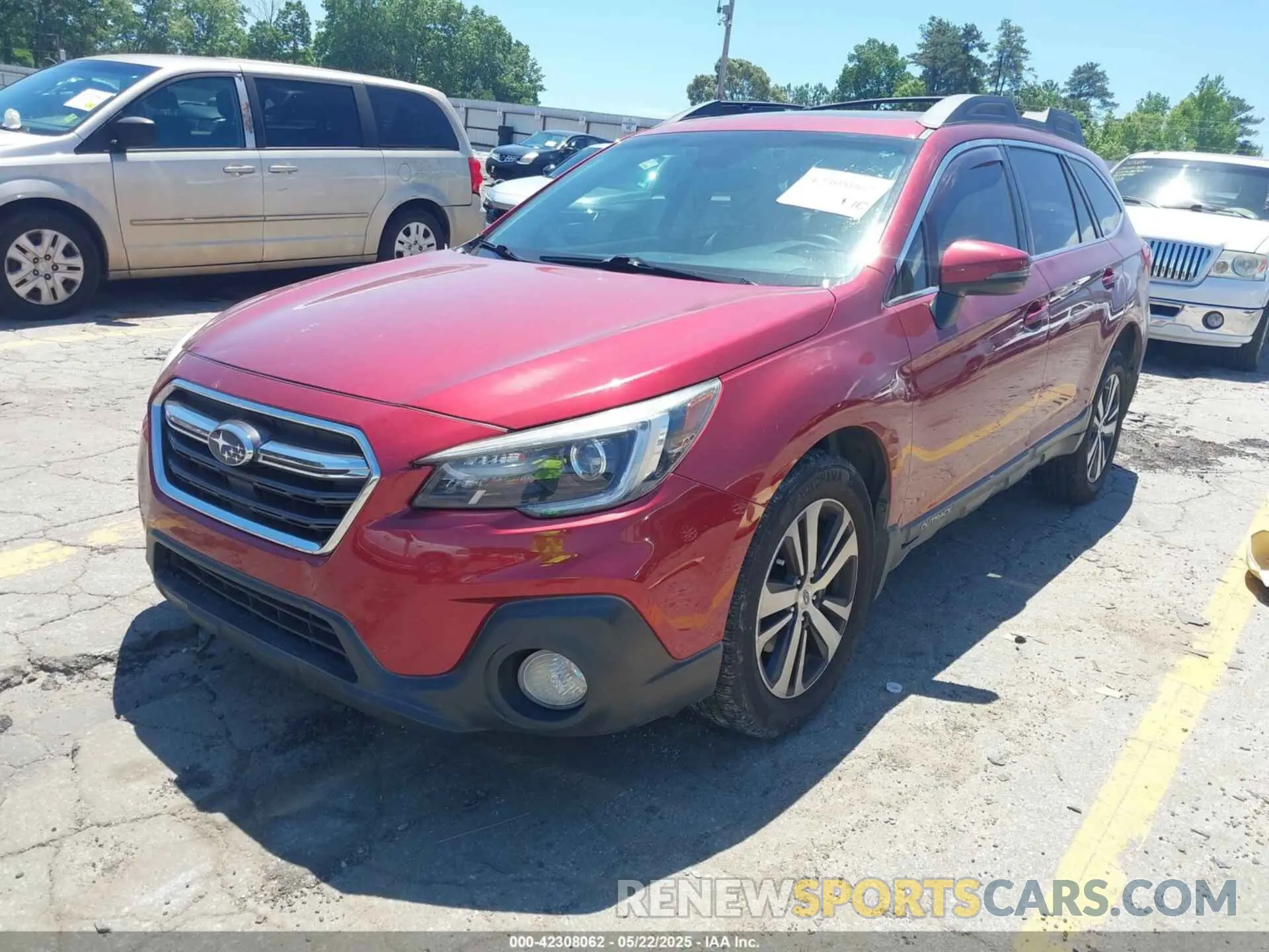 2 Photograph of a damaged car 4S4BSENC3K3228364 SUBARU OUTBACK 2019