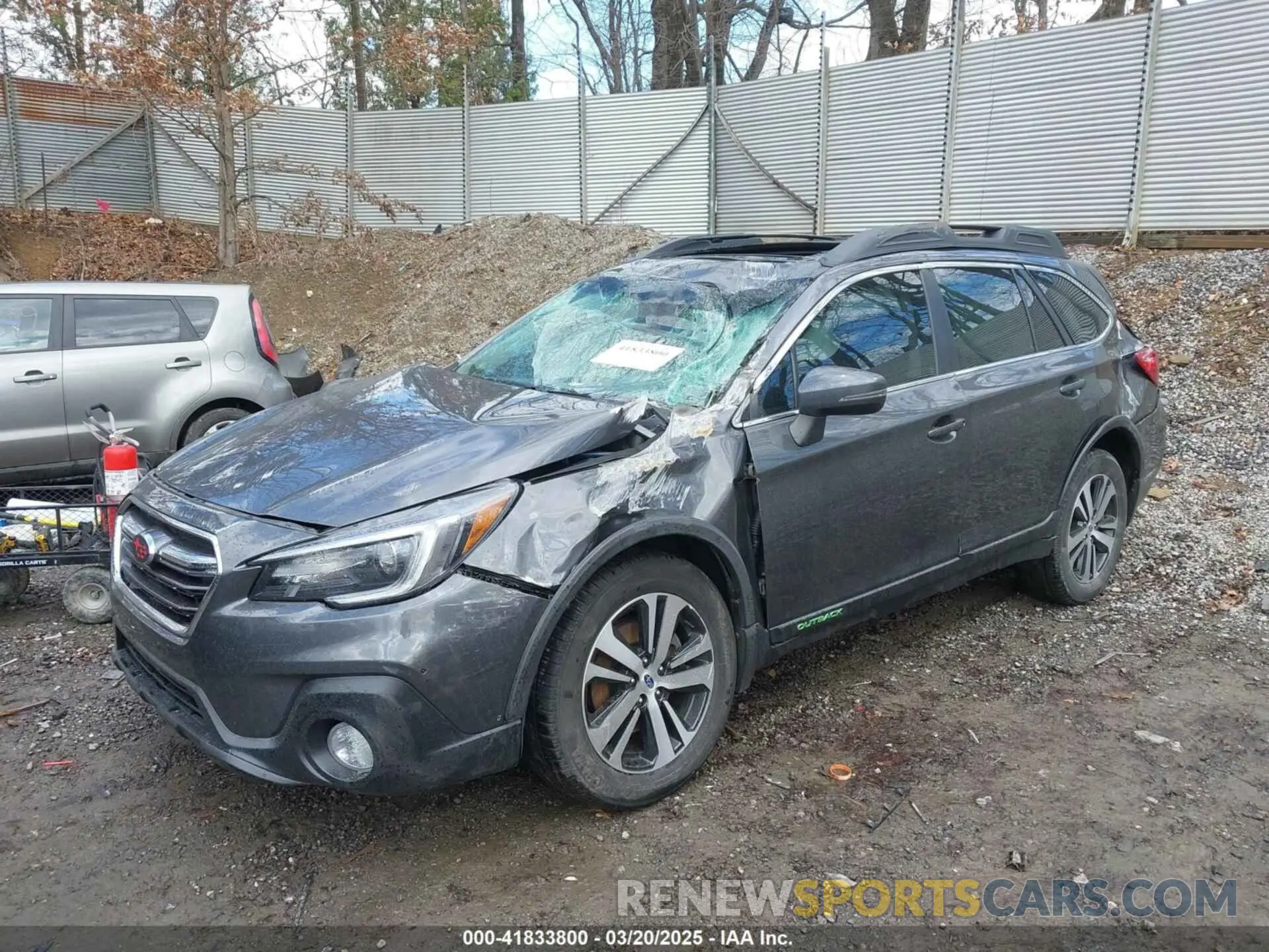 2 Photograph of a damaged car 4S4BSENC5K3307955 SUBARU OUTBACK 2019