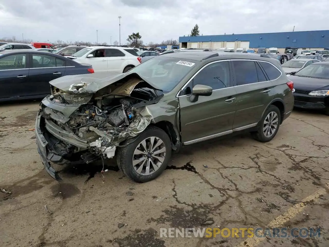 1 Photograph of a damaged car 4S4BSETC4K3295686 SUBARU OUTBACK 2019