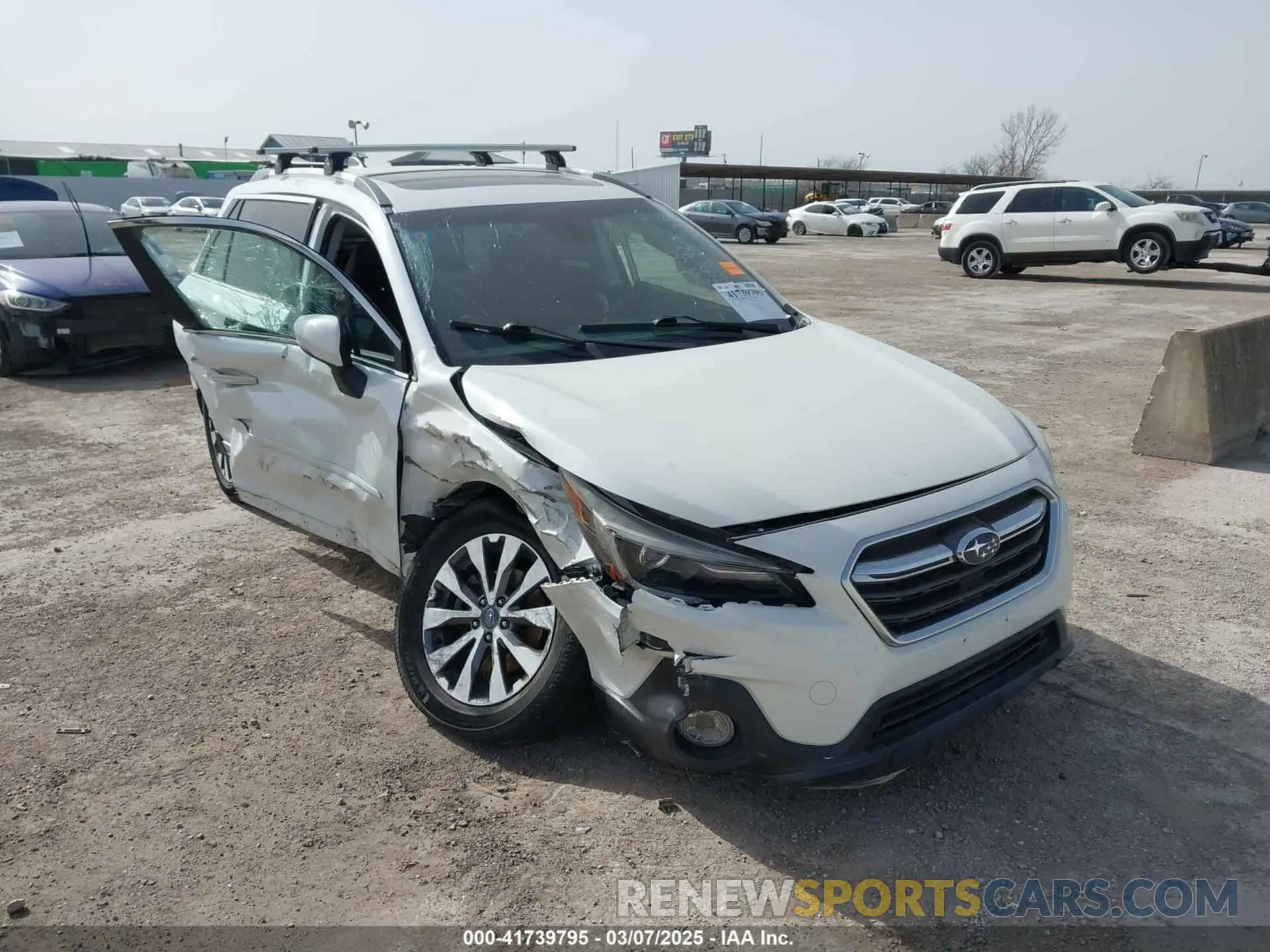 1 Photograph of a damaged car 4S4BSETCXK3242989 SUBARU OUTBACK 2019