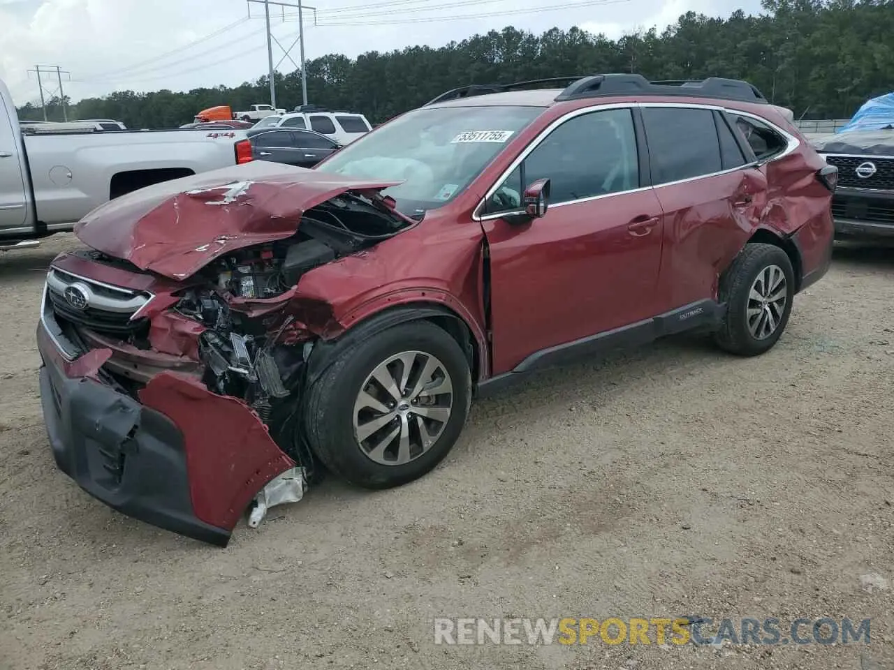1 Photograph of a damaged car 4S4BTACC2L3212117 SUBARU OUTBACK 2020