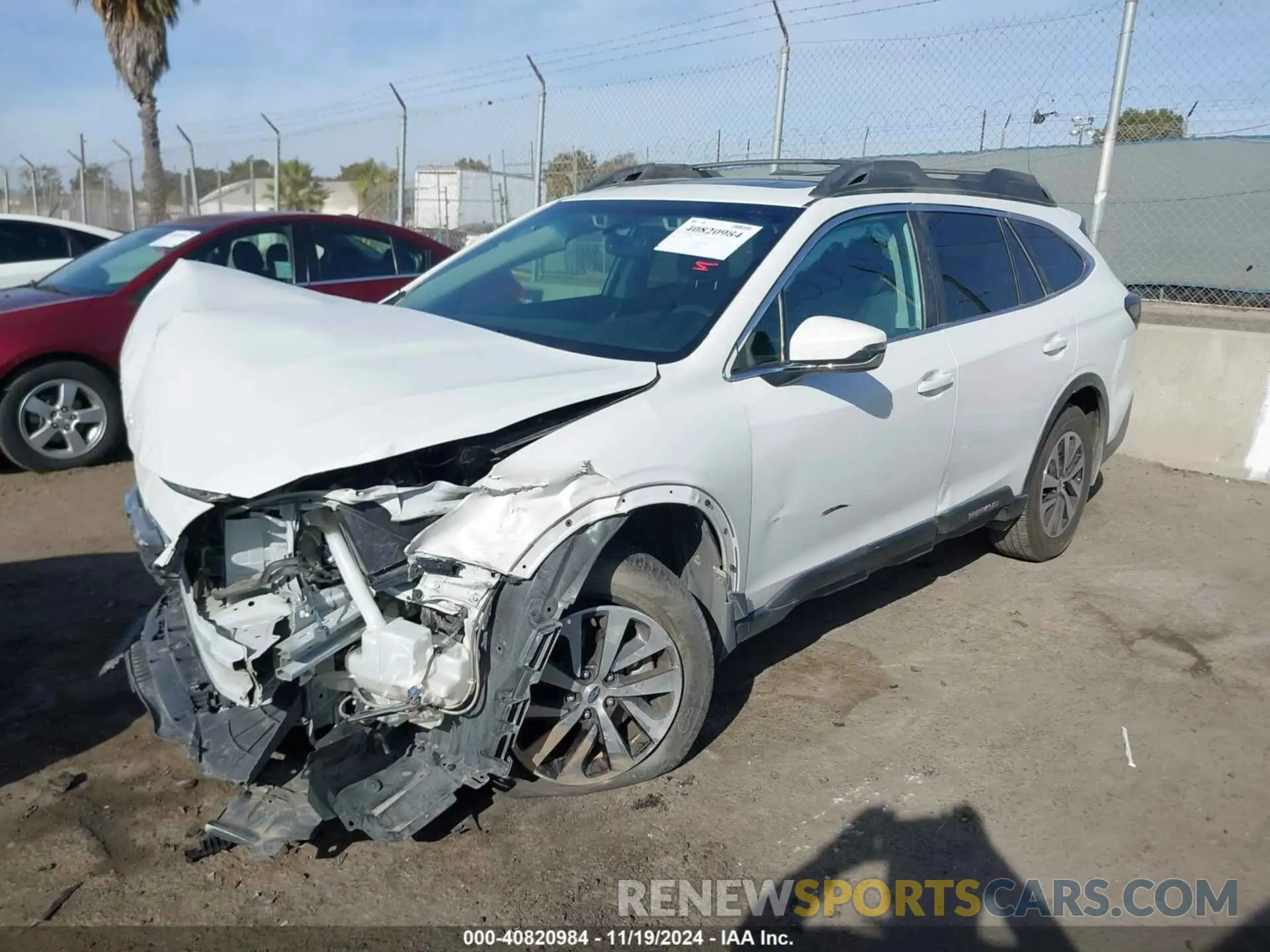 2 Photograph of a damaged car 4S4BTAEC4L3256374 SUBARU OUTBACK 2020